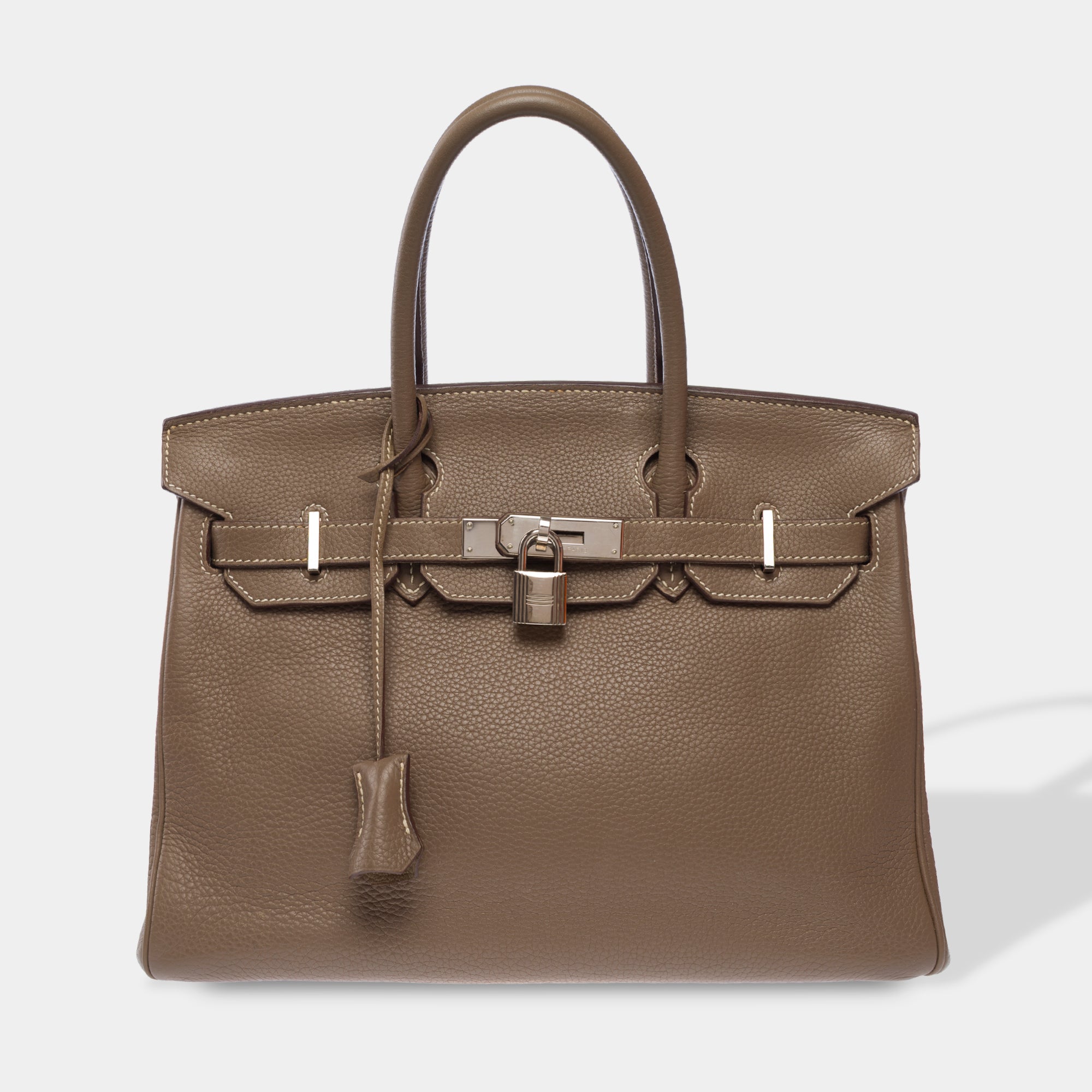 Sac HERMES Birkin 30 en Cuir Étoupe - 103512