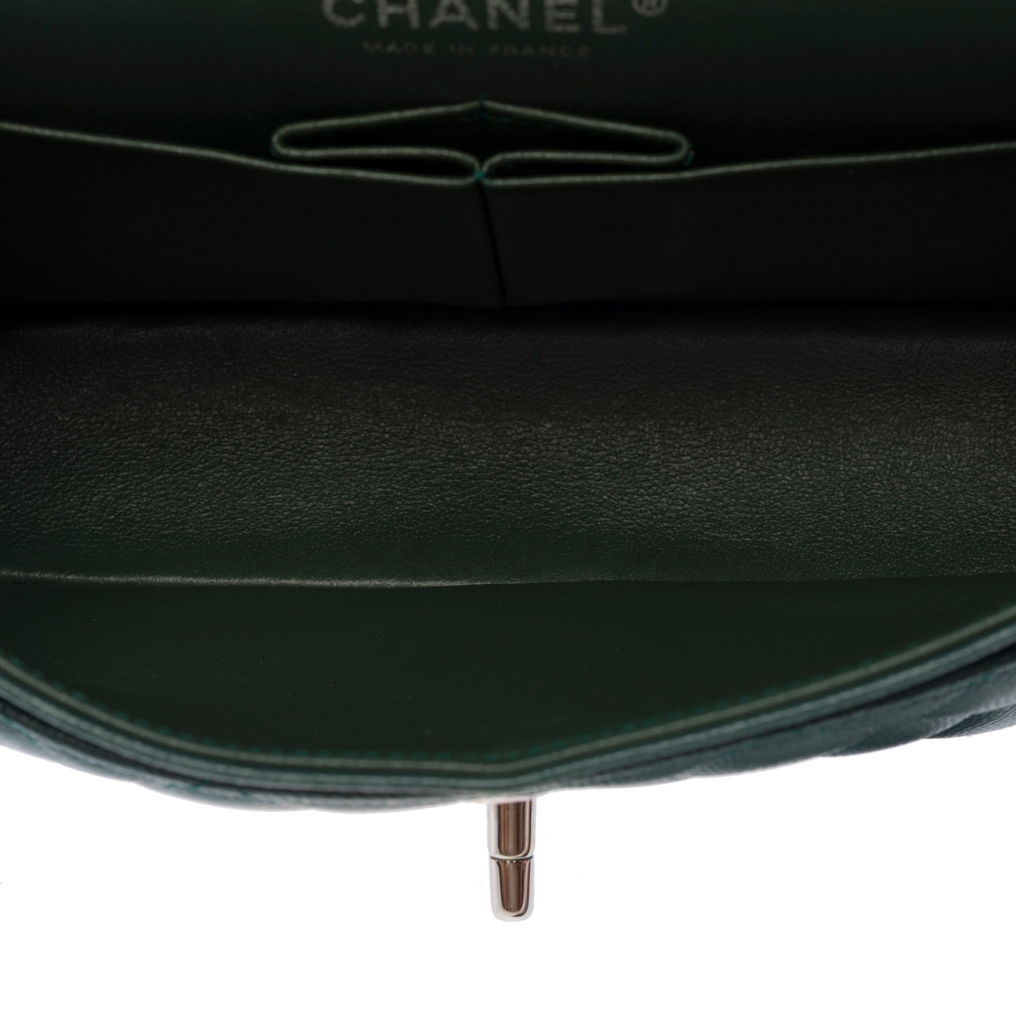 Sac CHANEL Timeless/Classique en Cuir Vert - 103585