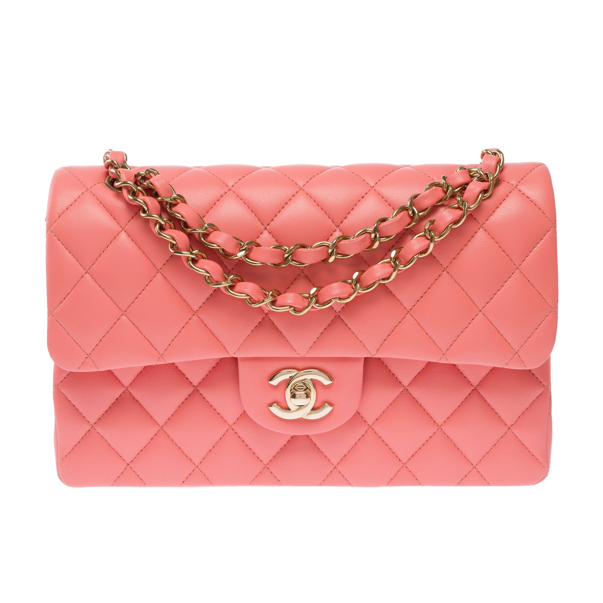 Sac CHANEL Timeless/Classique en Cuir Rose - 103587