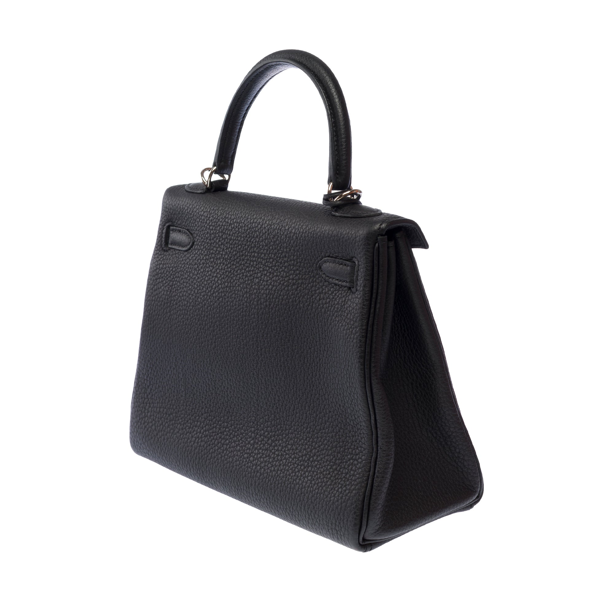 Sac HERMES Kelly 25 en Cuir Noir - 103590