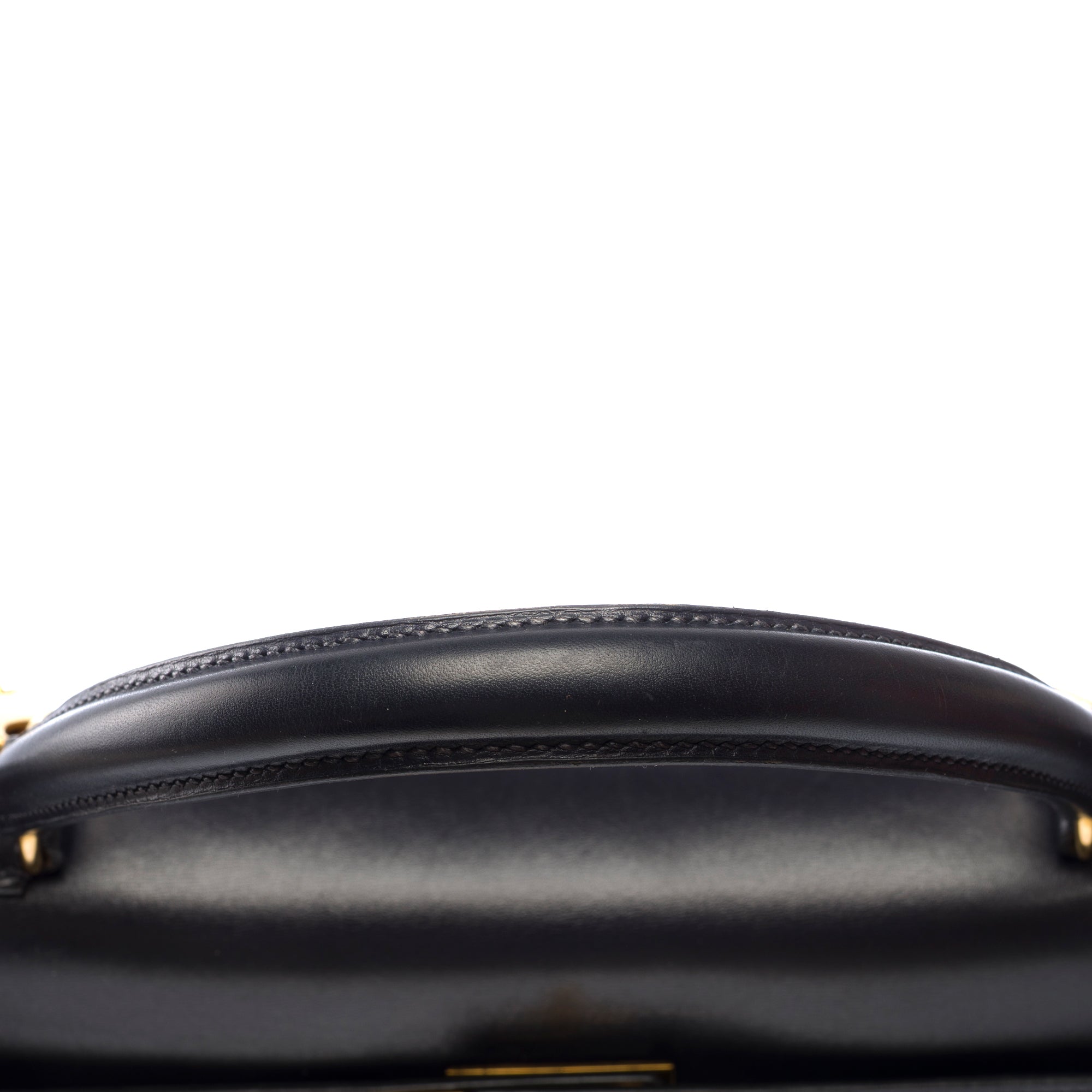 Sac HERMES Kelly 35 en Cuir Bleu Marine - 103528