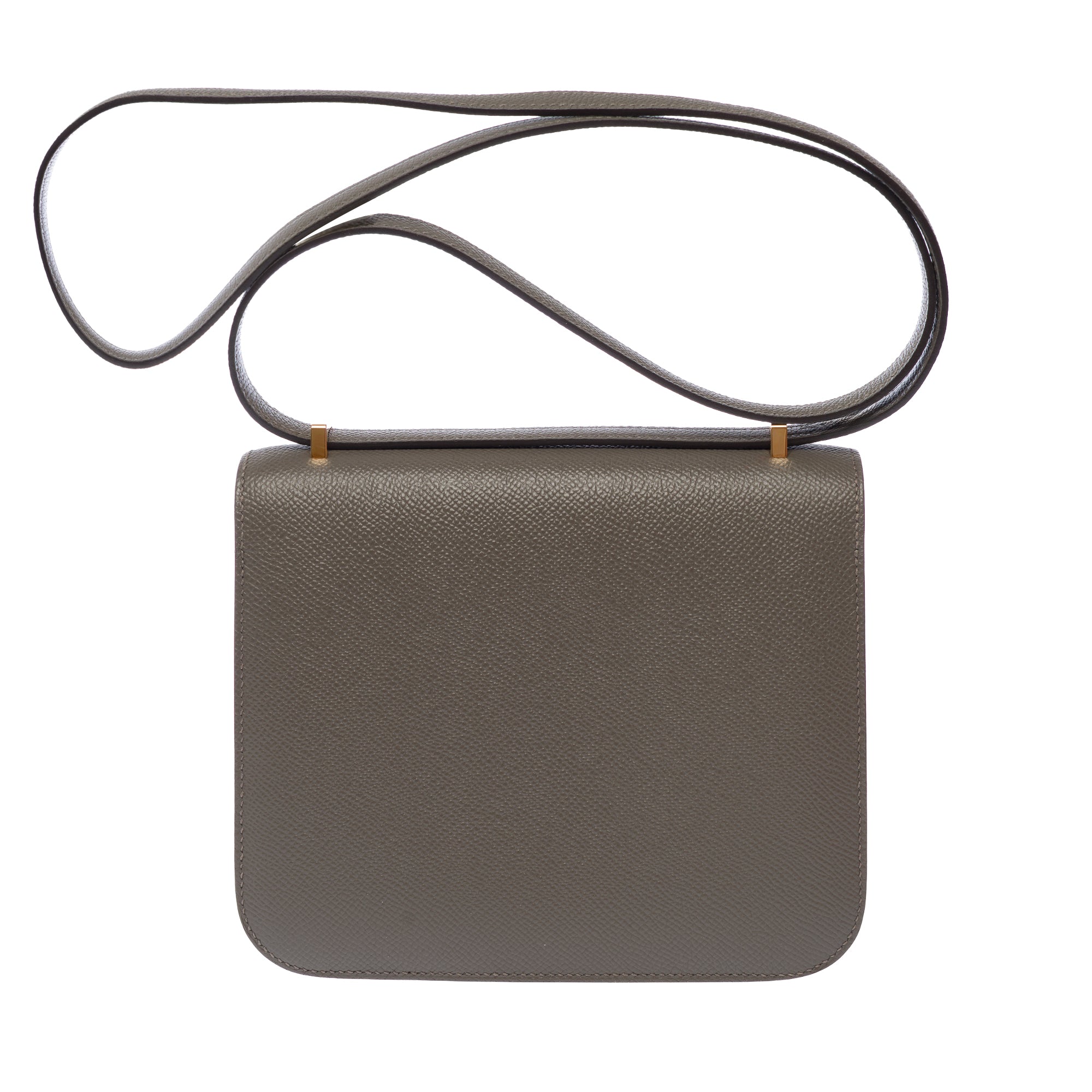 Sac HERMES Constance en Cuir Gris - 103629