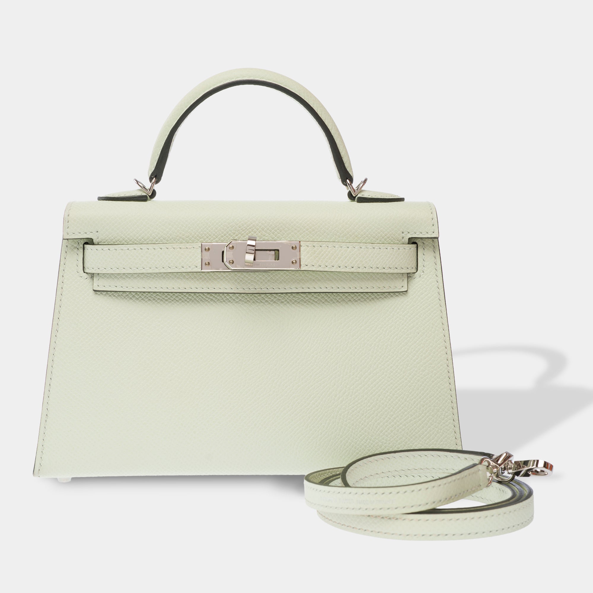 Sac HERMES Kelly Mini en Cuir Vert - 103620