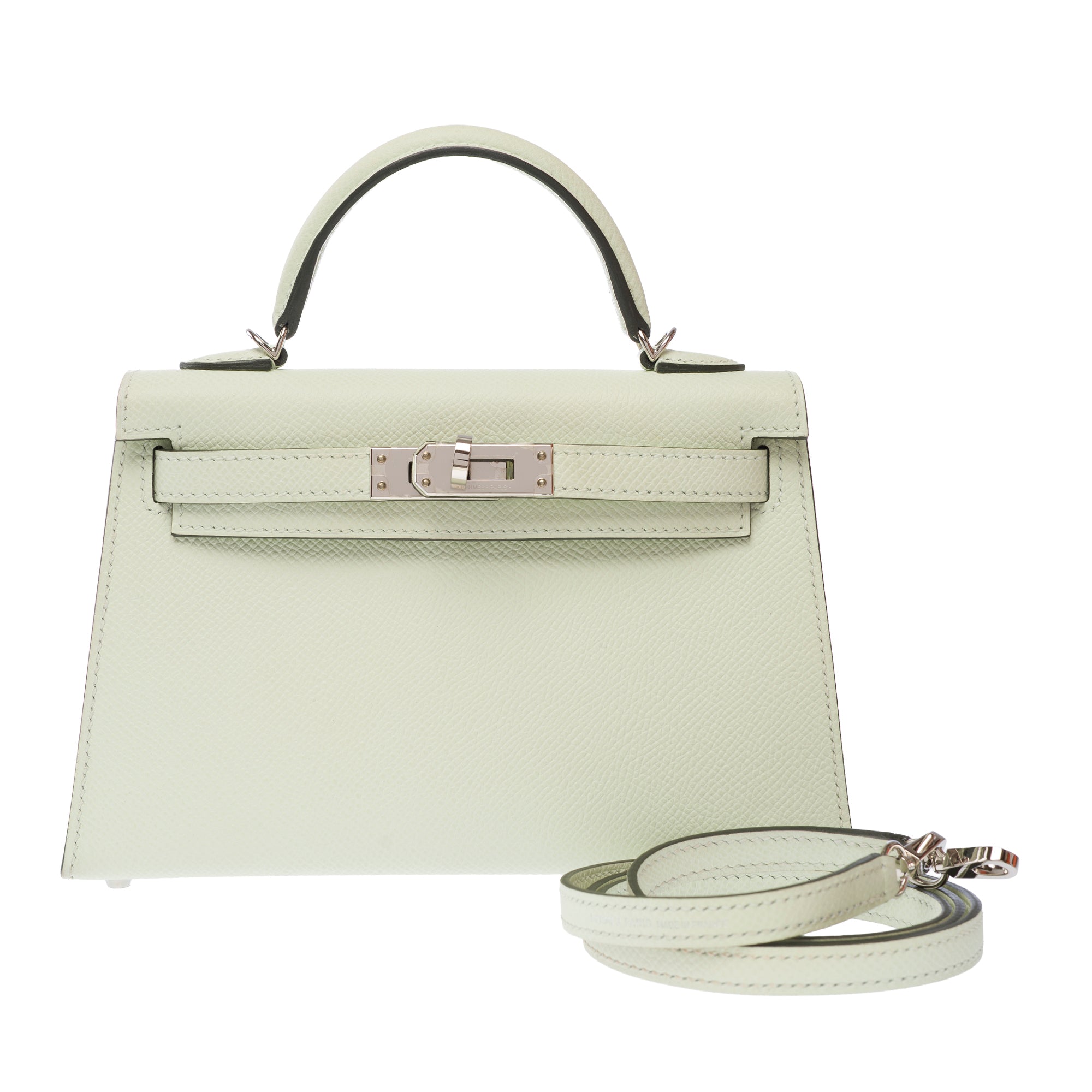 Sac HERMES Kelly Mini en Cuir Vert - 103620