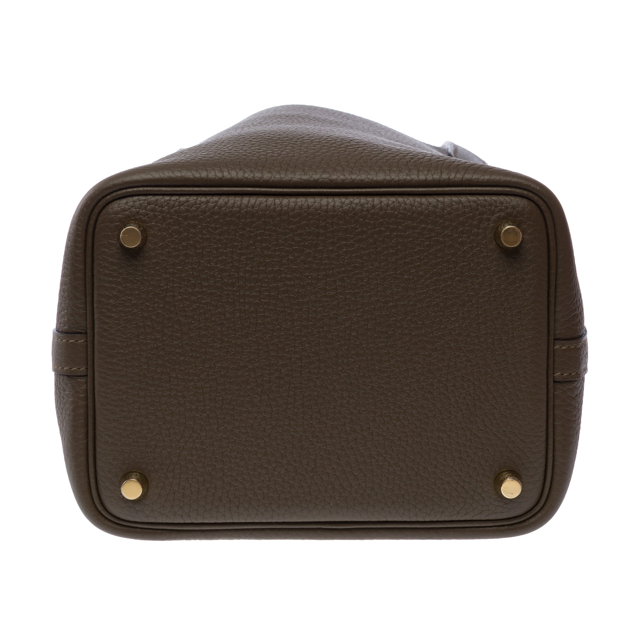 Sac HERMES Picotin en Cuir Vert - 103618