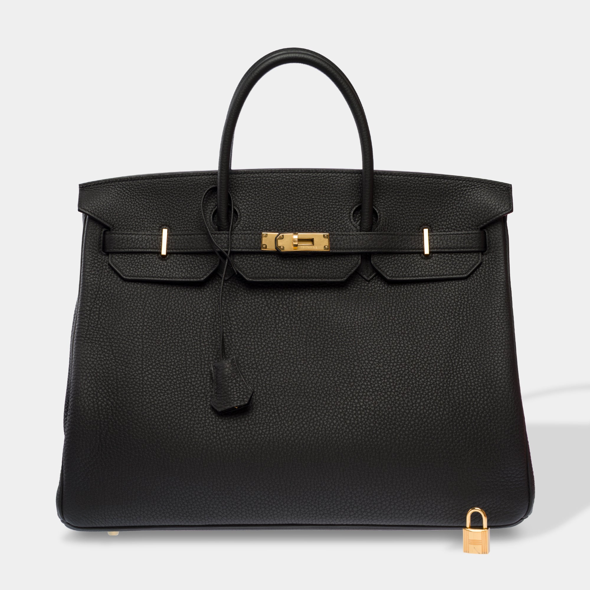 Sac HERMES Birkin 40 en Cuir Noir - 103624