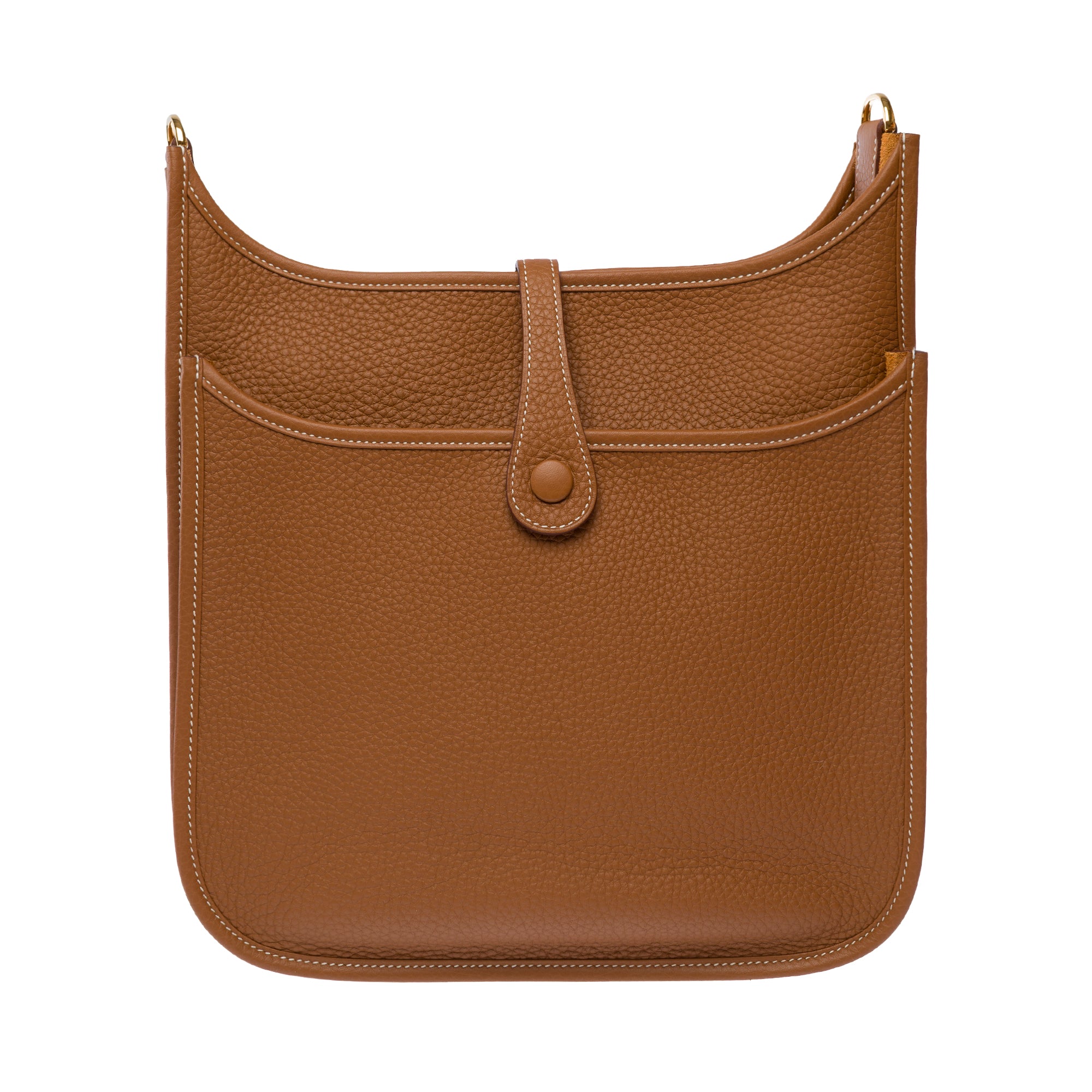 Sac HERMES Evelyne en Cuir Doré - 103621