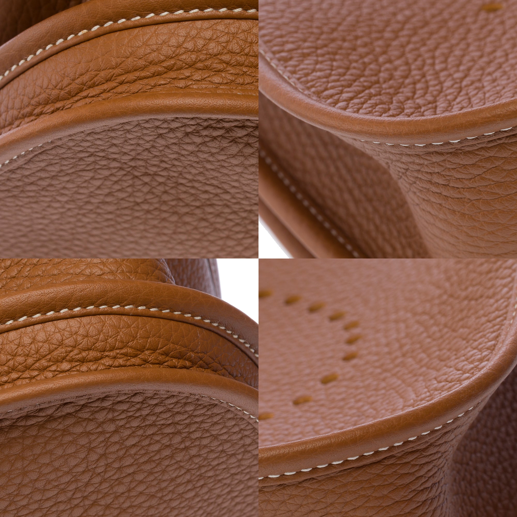 Sac HERMES Evelyne en Cuir Doré - 103621