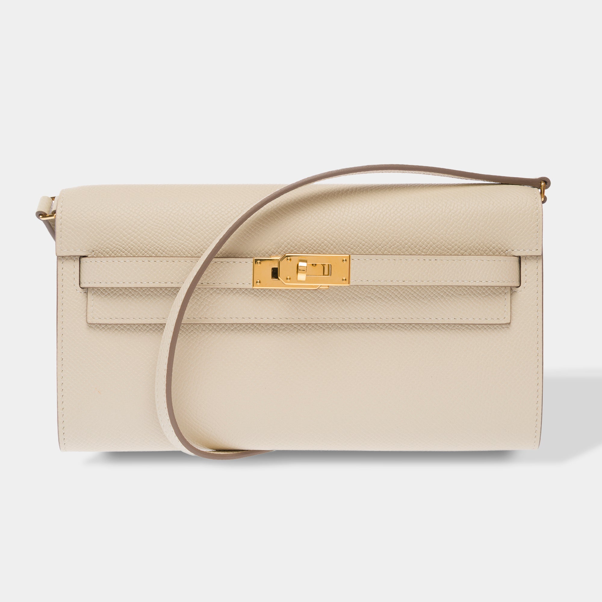 Sac HERMES Kelly to go en Cuir Blanc - 103617