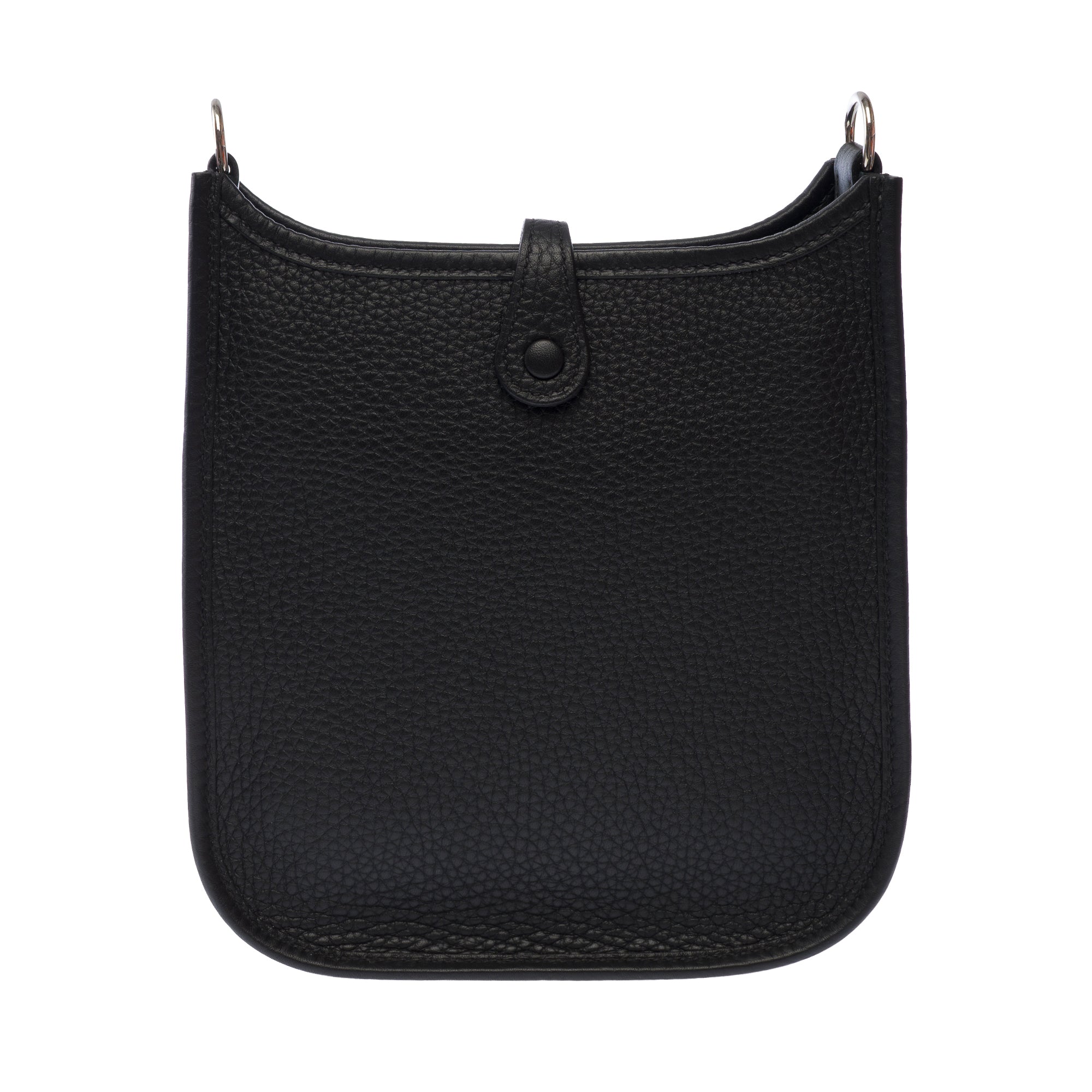 Sac HERMES Mini Evelyne en Cuir Noir - 103616