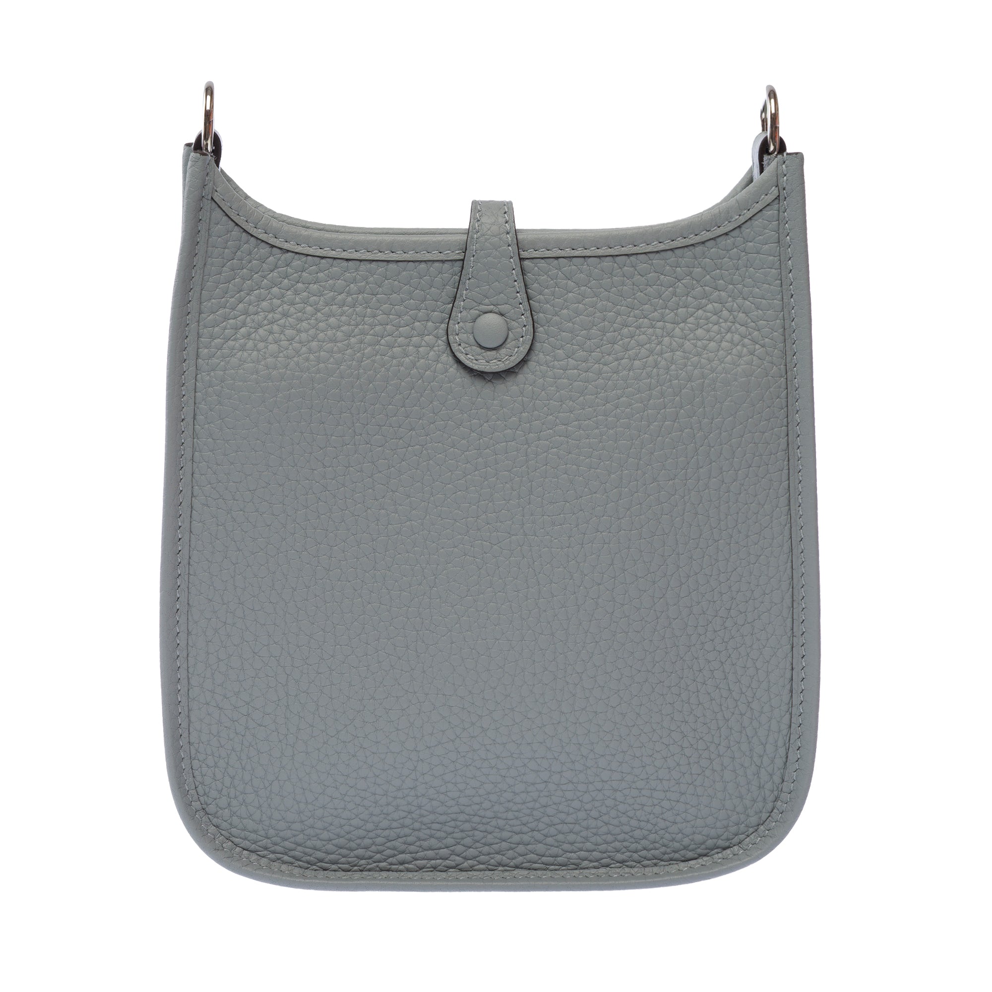 Sac HERMES Mini Evelyne en Cuir Gris - 103615