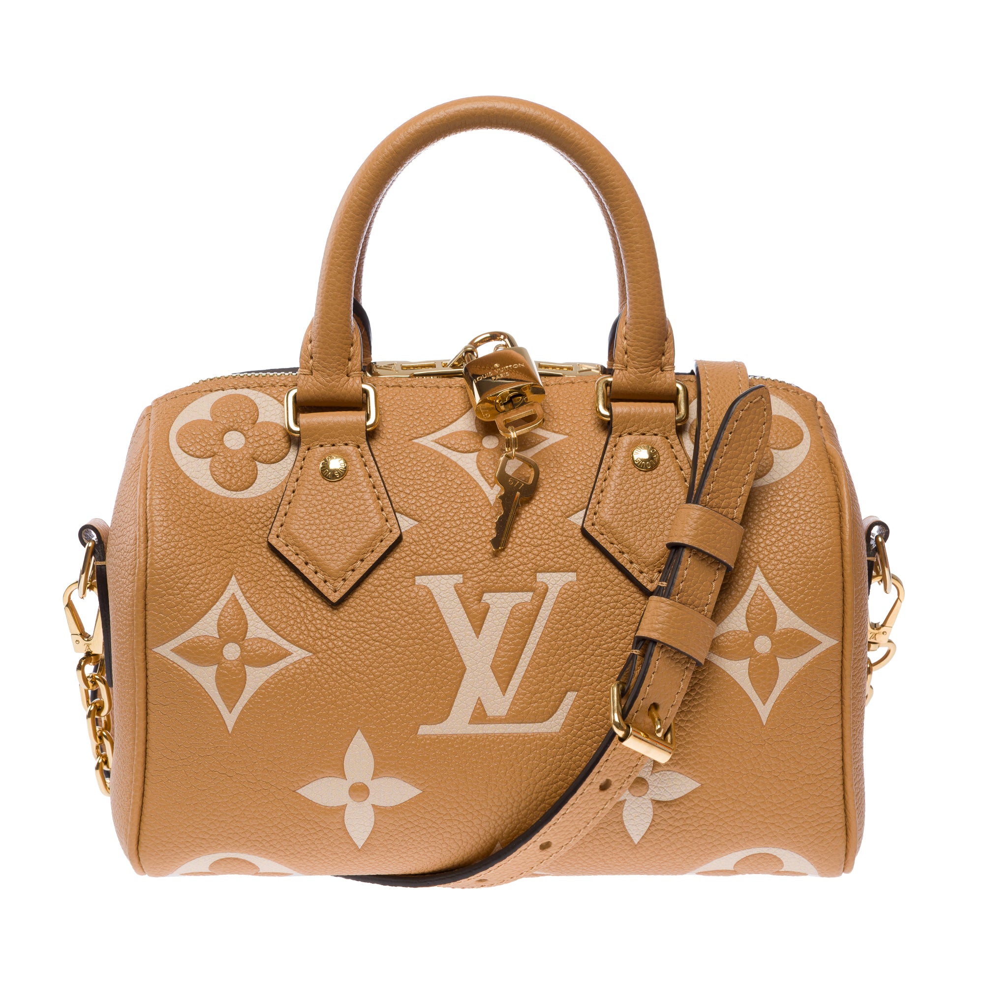 Sac LOUIS VUITTON Speedy en Cuir Beige - 103613