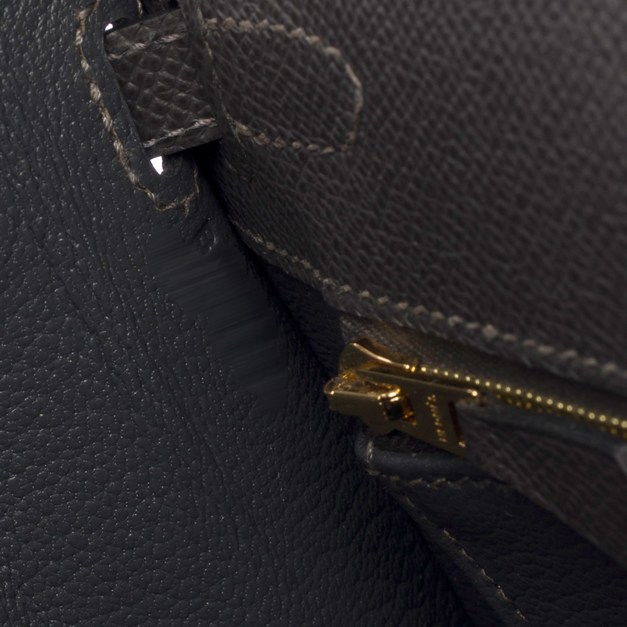 Sac HERMES Kelly 25 en Cuir Gris - 103628