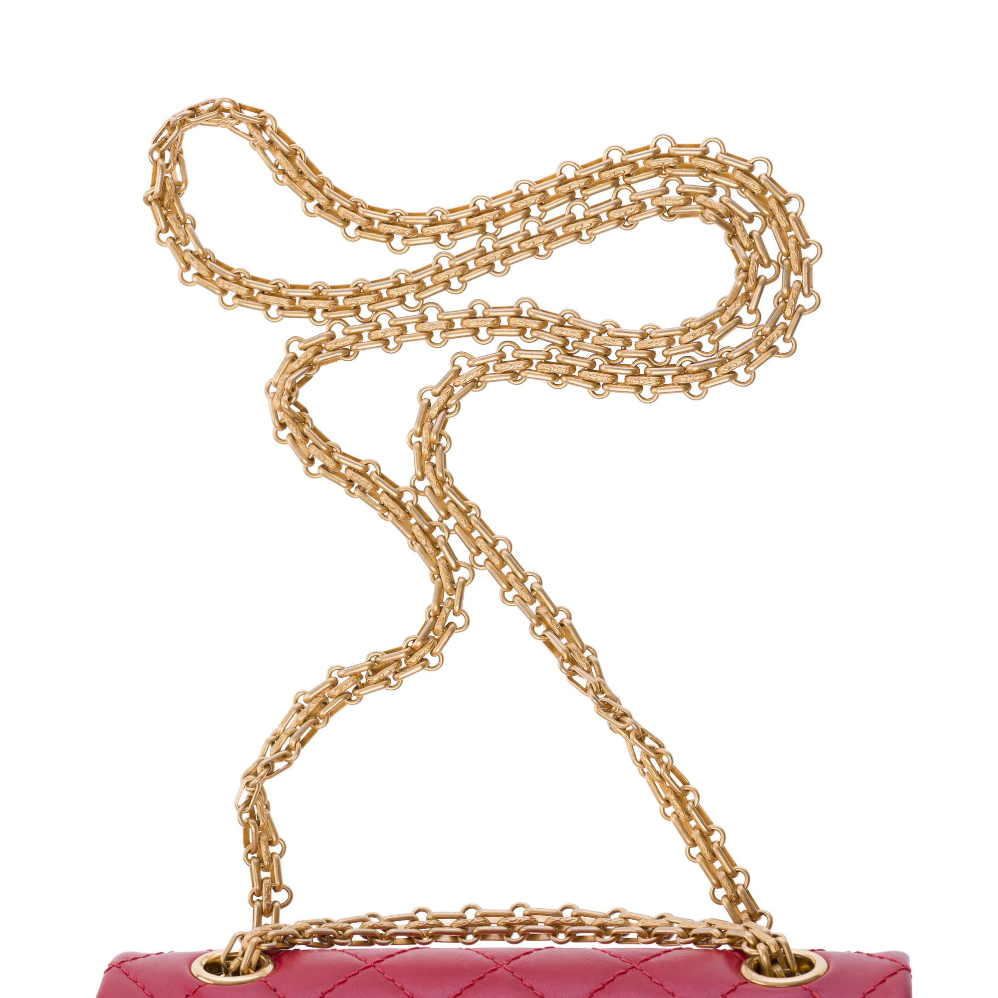 Sac CHANEL 2.55 en Cuir Rouge - 103635