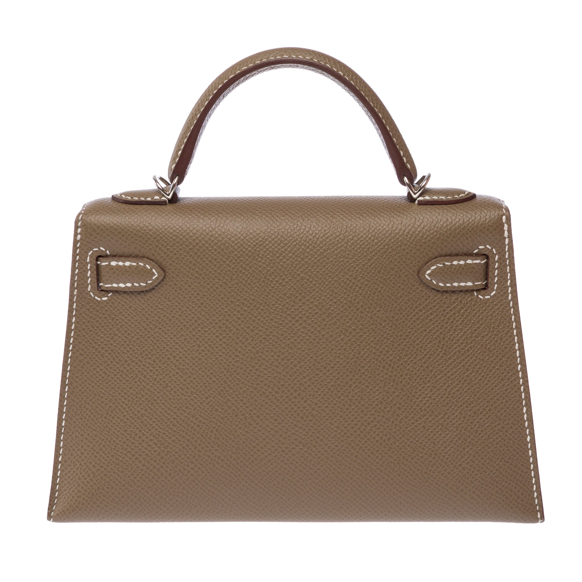 Sac HERMES Kelly Mini en Cuir Étoupe - 103650