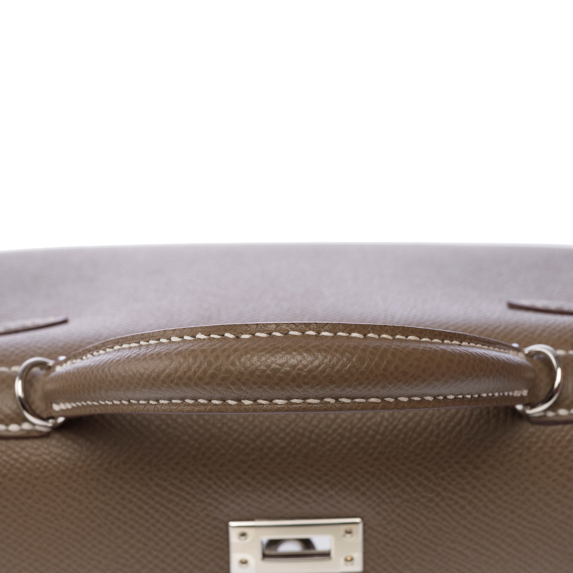 Sac HERMES Kelly Mini en Cuir Étoupe - 103650