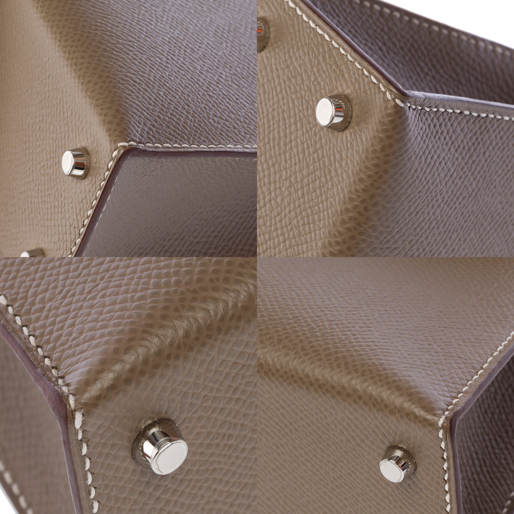 Sac HERMES Kelly Mini en Cuir Étoupe - 103650