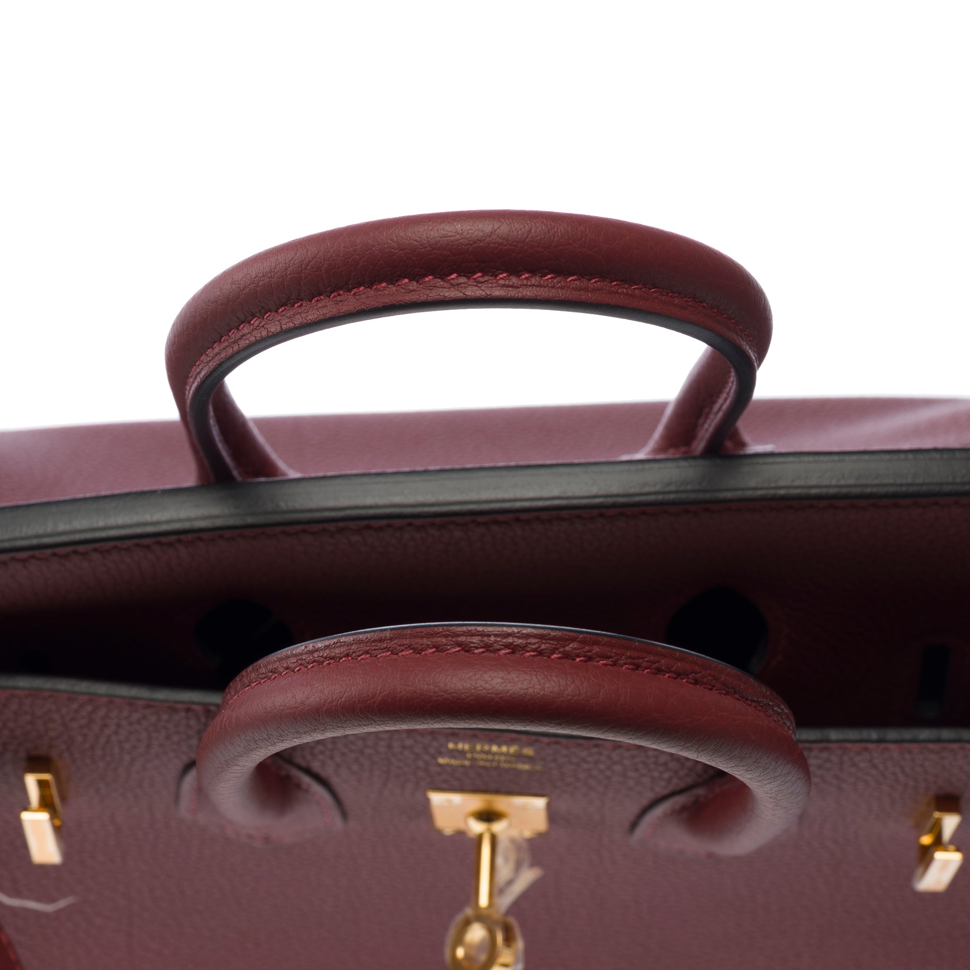 Sac HERMES Birkin 25 en Cuir Rouge - 103651