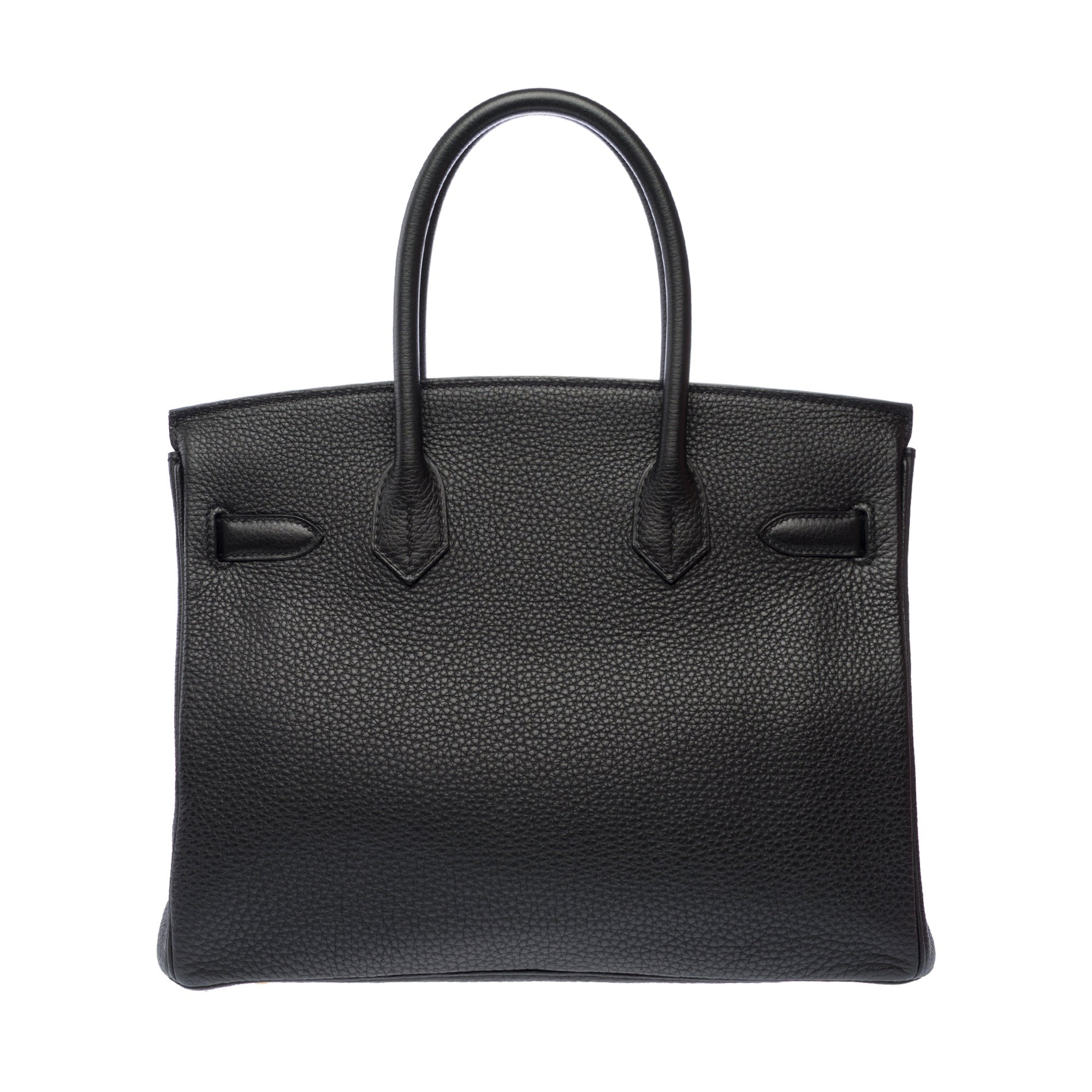 Sac HERMES Birkin 30 en Cuir Noir - 103654