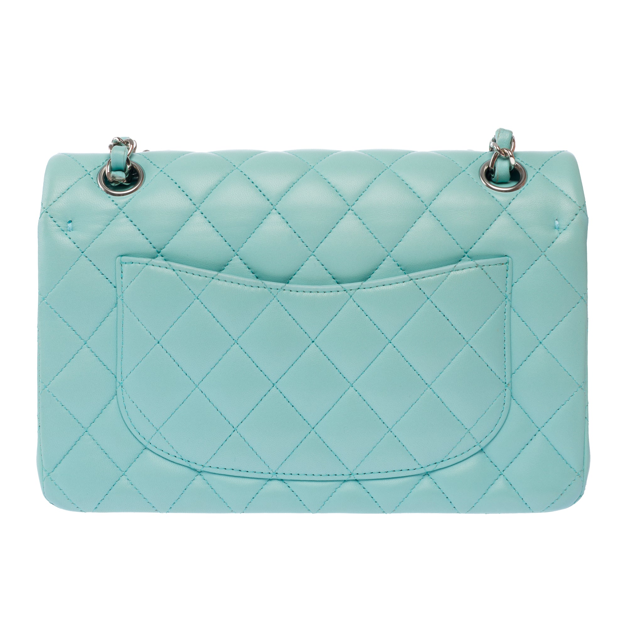 Sac CHANEL Timeless/Classique en Cuir Bleu - 103636