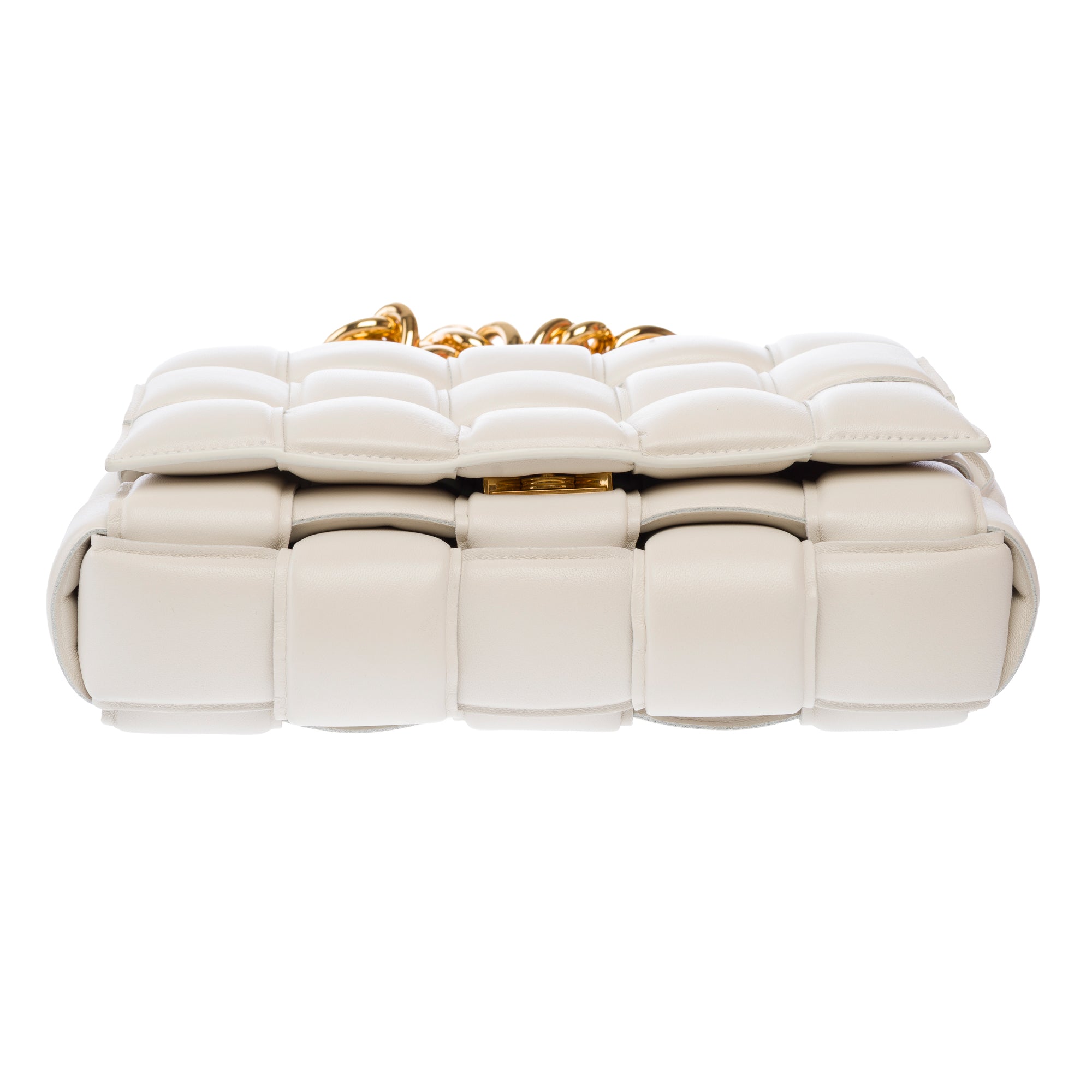 Sac BOTTEGA VENETA Cassette en Cuir Blanc - 103639