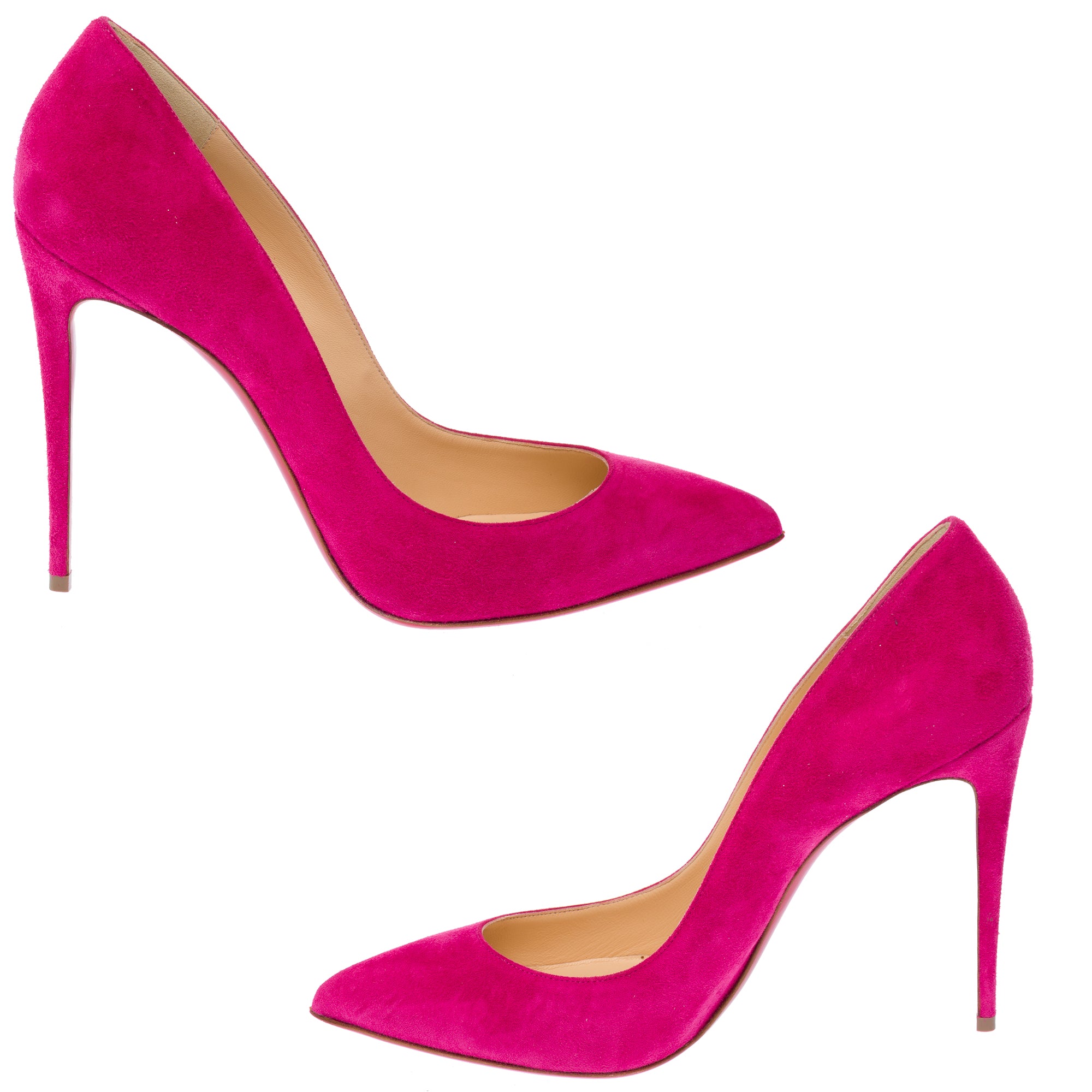Chaussure CHRISTIAN LOUBOUTIN Pigalle en Suède Rose - 103641