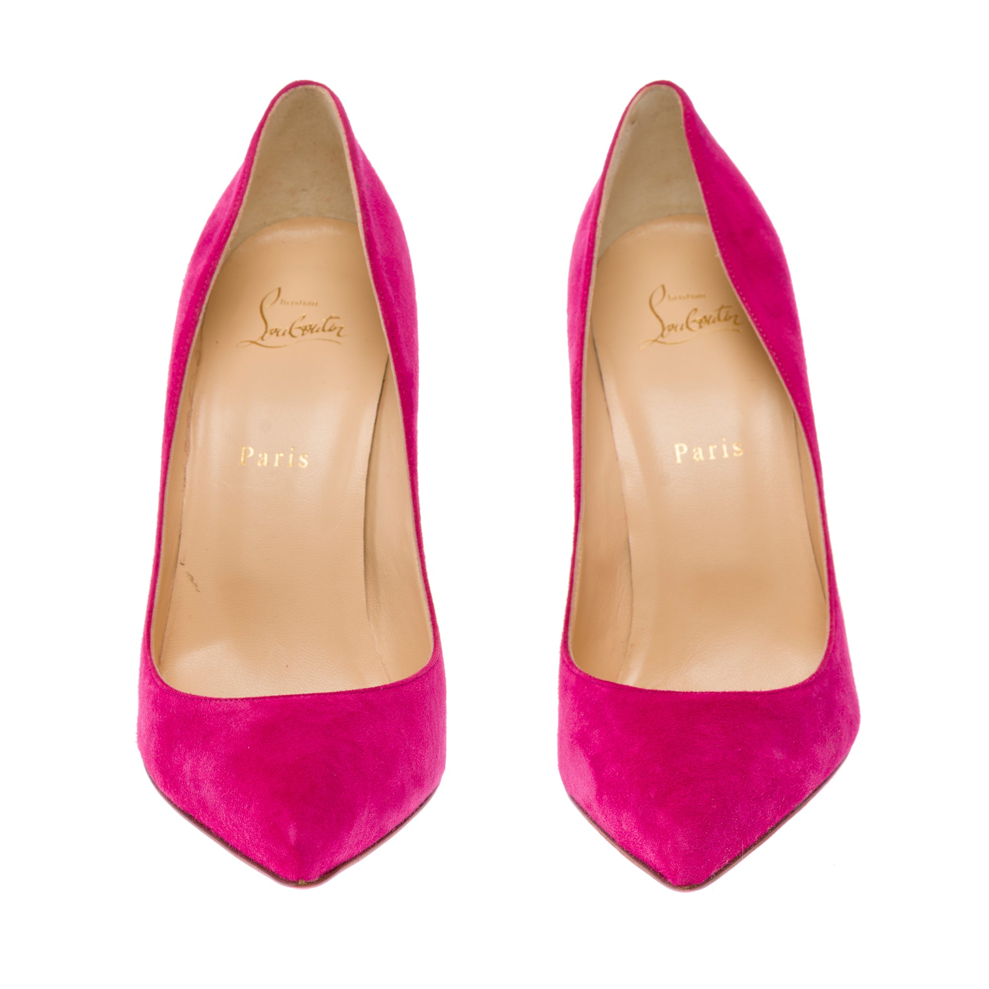 Chaussure CHRISTIAN LOUBOUTIN Pigalle en Suède Rose - 103641