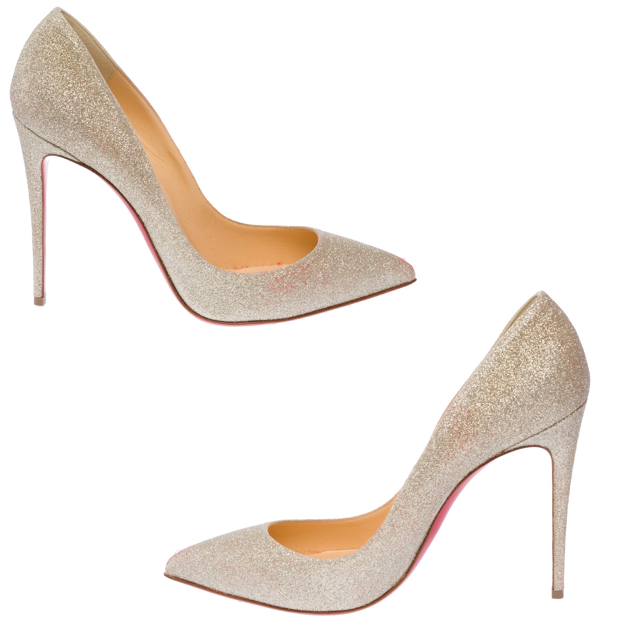 Chaussure CHRISTIAN LOUBOUTIN Pigalle en Cuir Doré - 103642