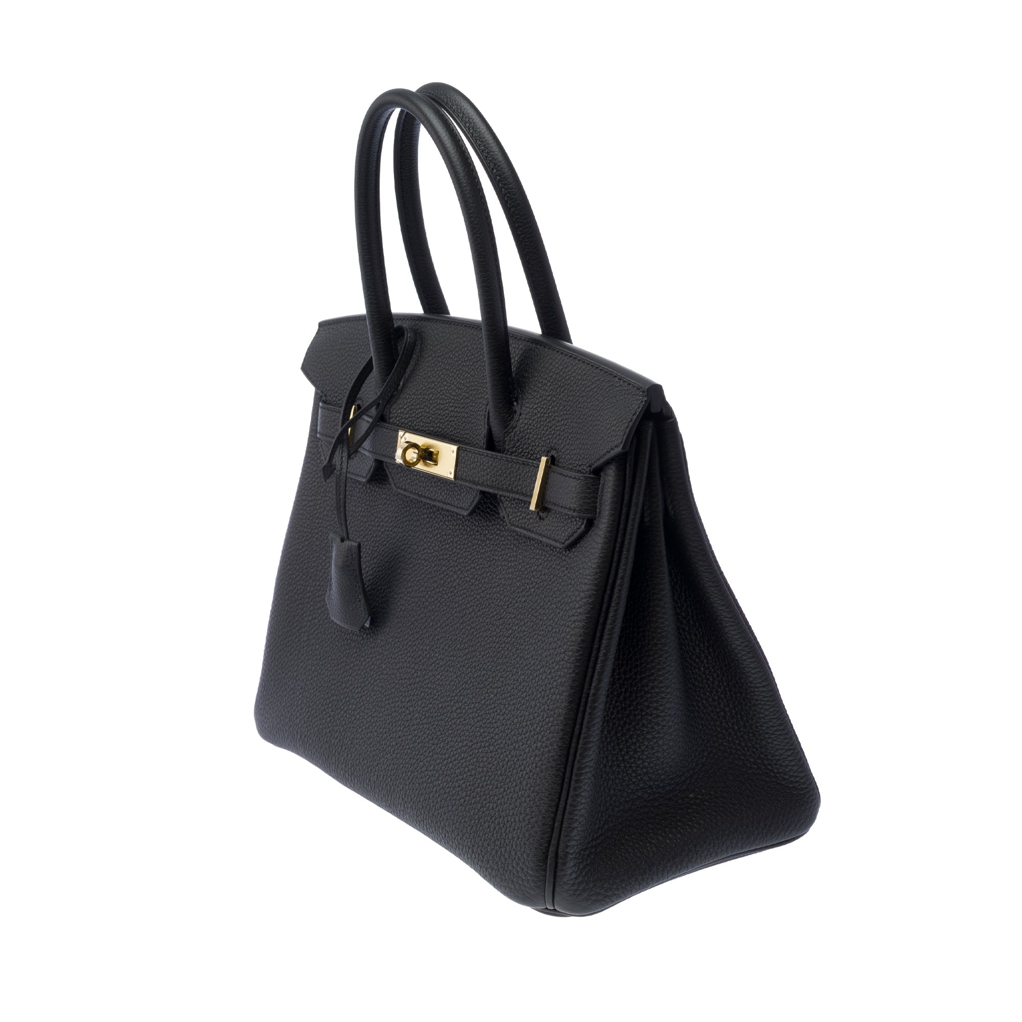 Sac HERMES Birkin 30 en Cuir Noir - 103654