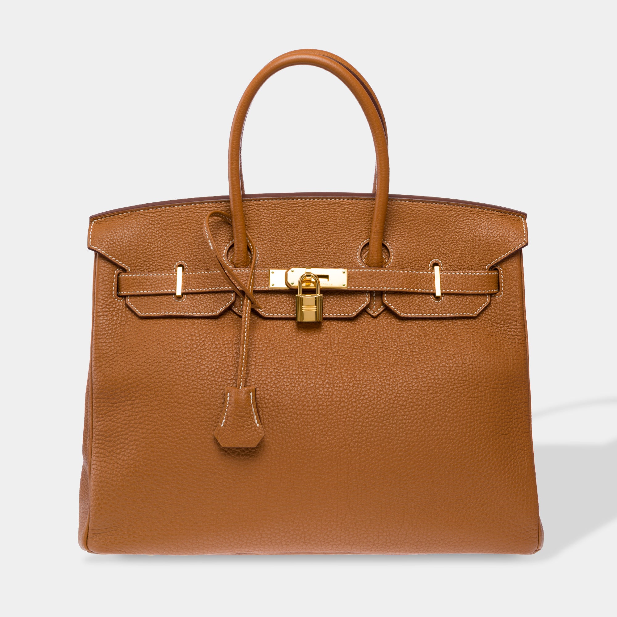 Sac HERMES Birkin 35 en Cuir Doré - 103647