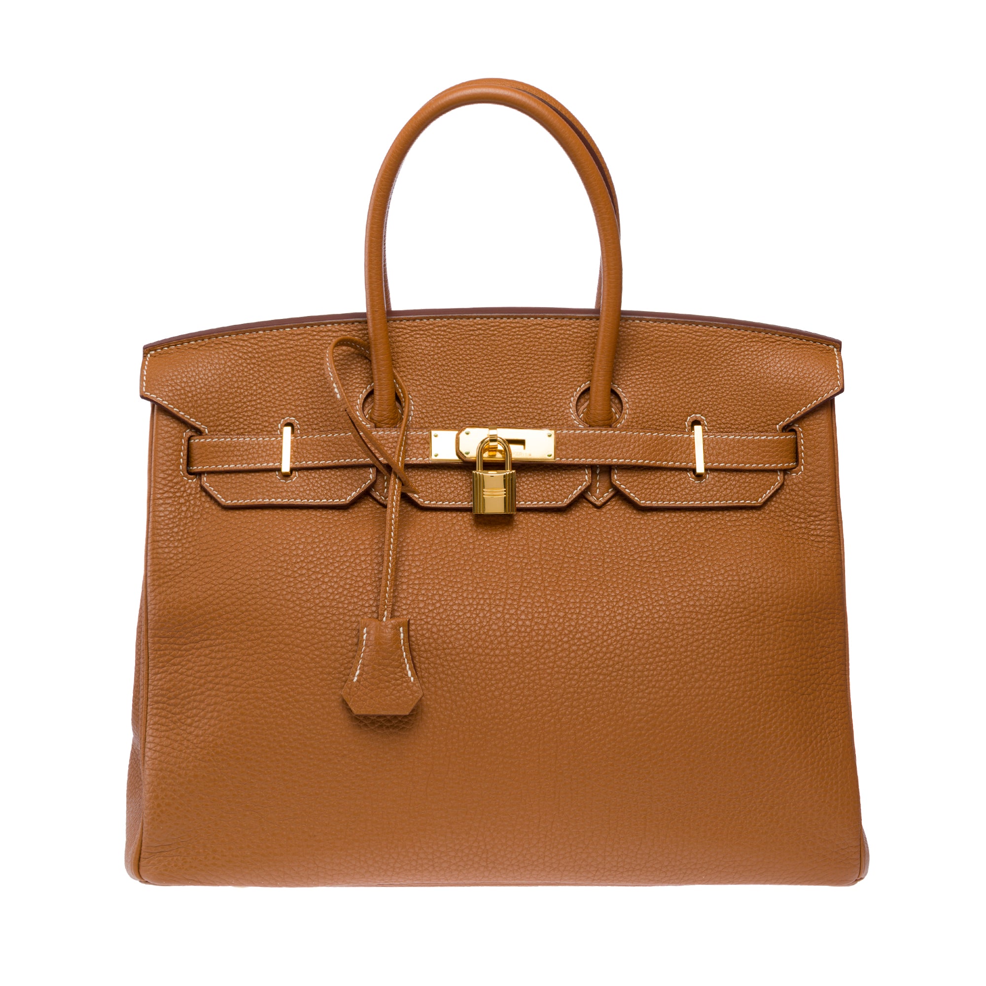 Sac HERMES Birkin 35 en Cuir Doré - 103647