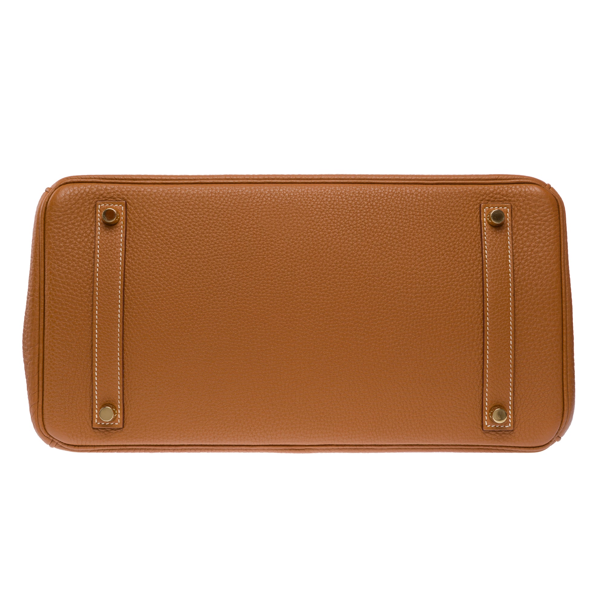 Sac HERMES Birkin 35 en Cuir Doré - 103647