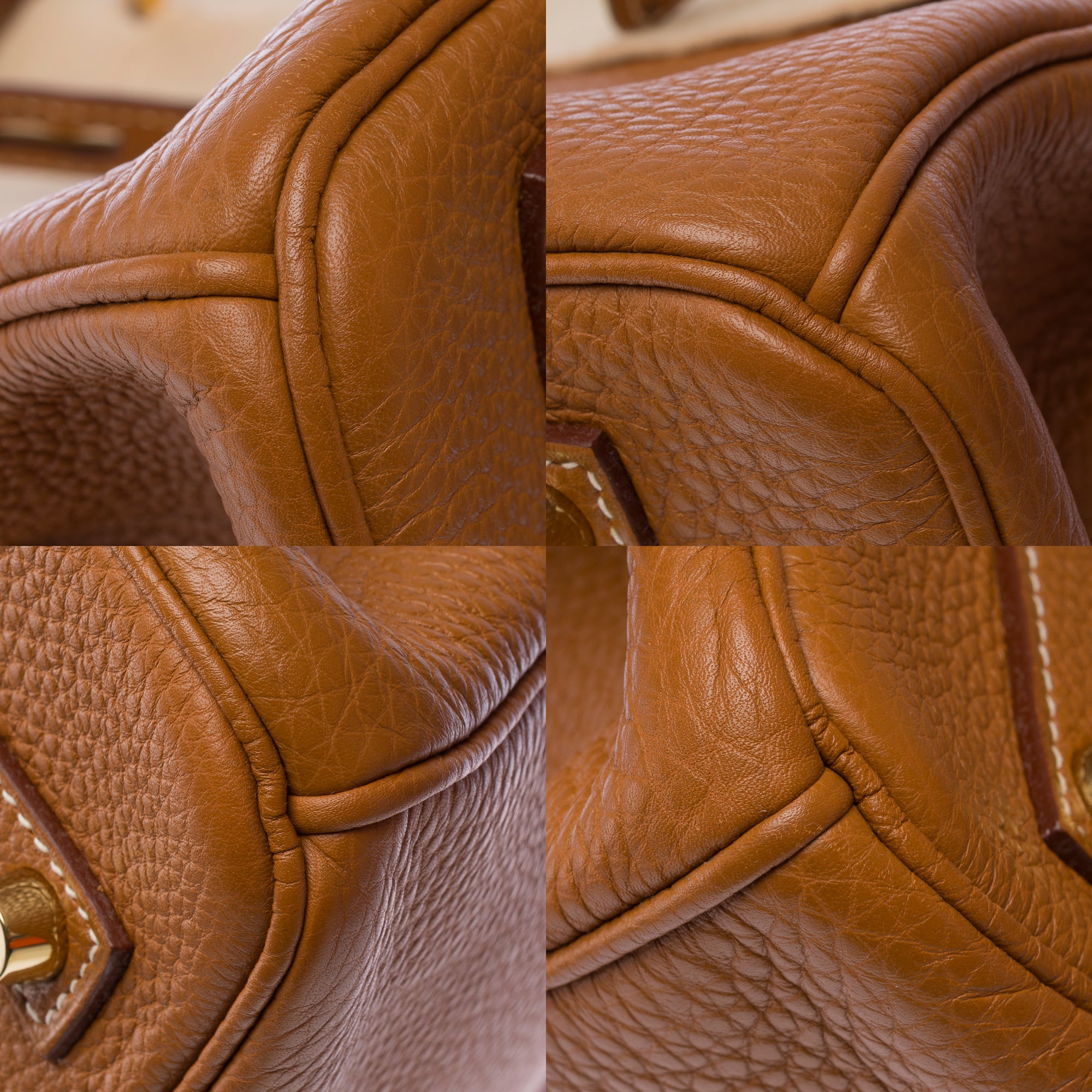 Sac HERMES Birkin 35 en Cuir Doré - 103647