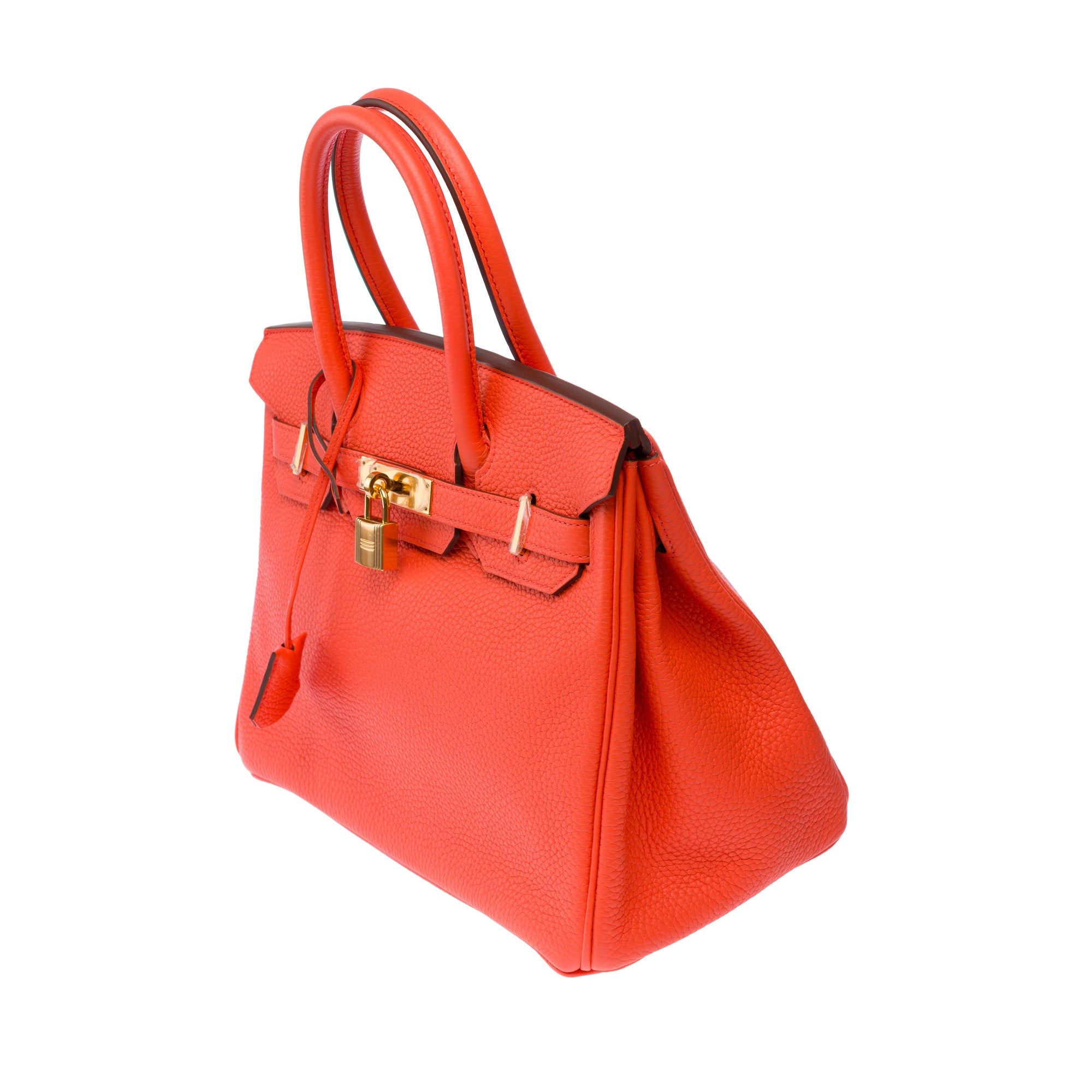 Sac HERMES Birkin 30 en Cuir Orange - 103648