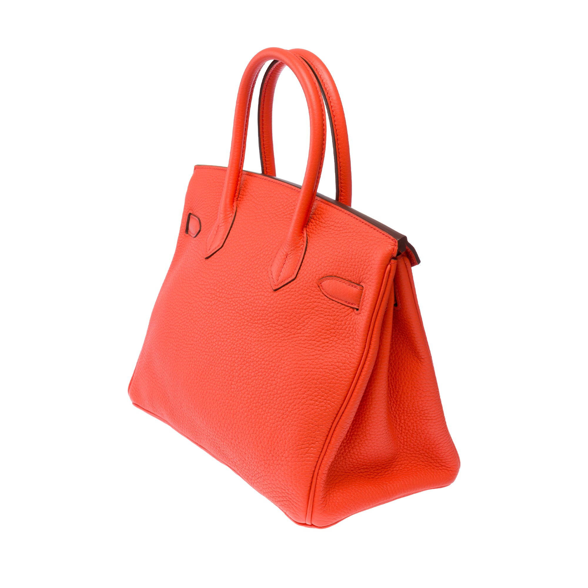 Sac HERMES Birkin 30 en Cuir Orange - 103648