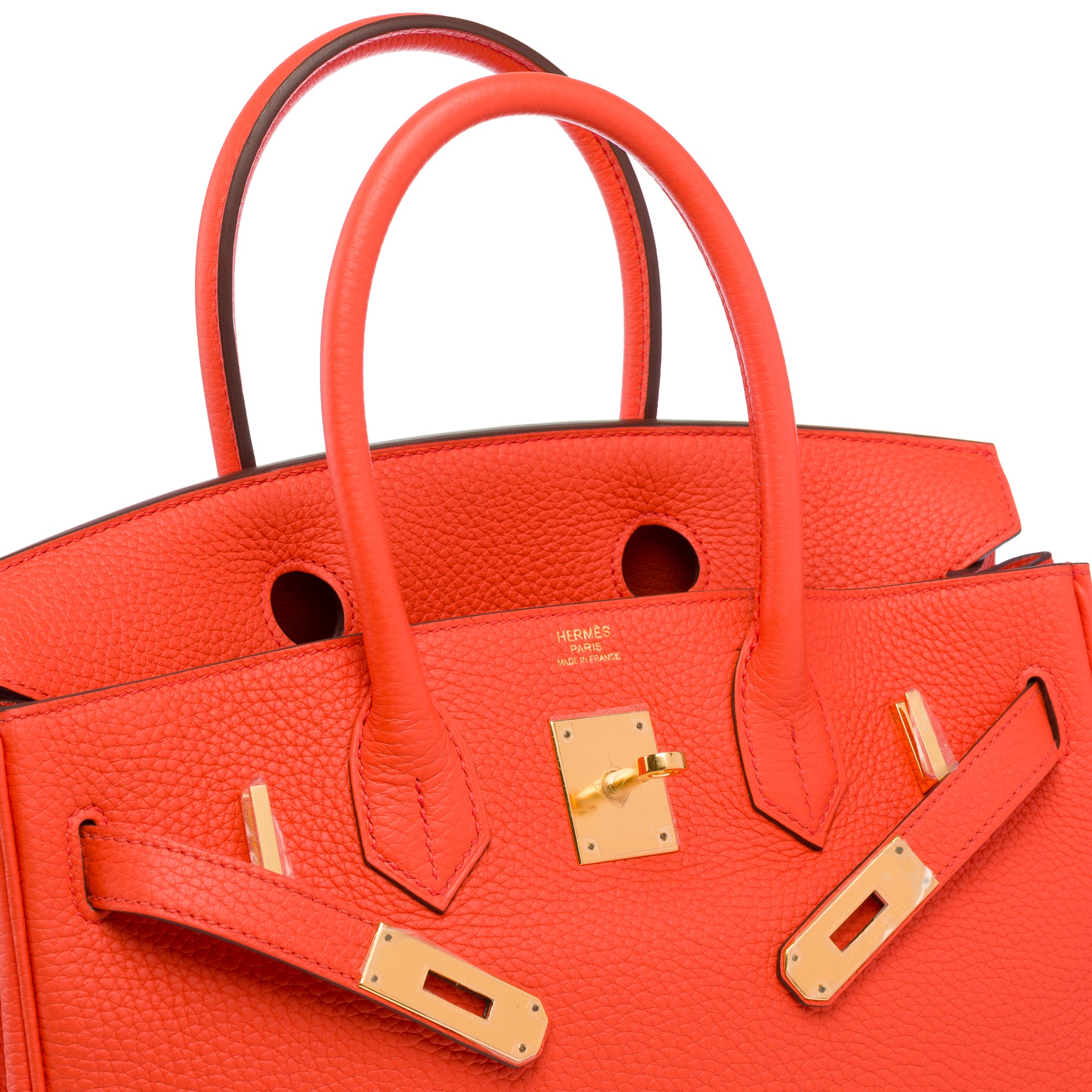 Sac HERMES Birkin 30 en Cuir Orange - 103648
