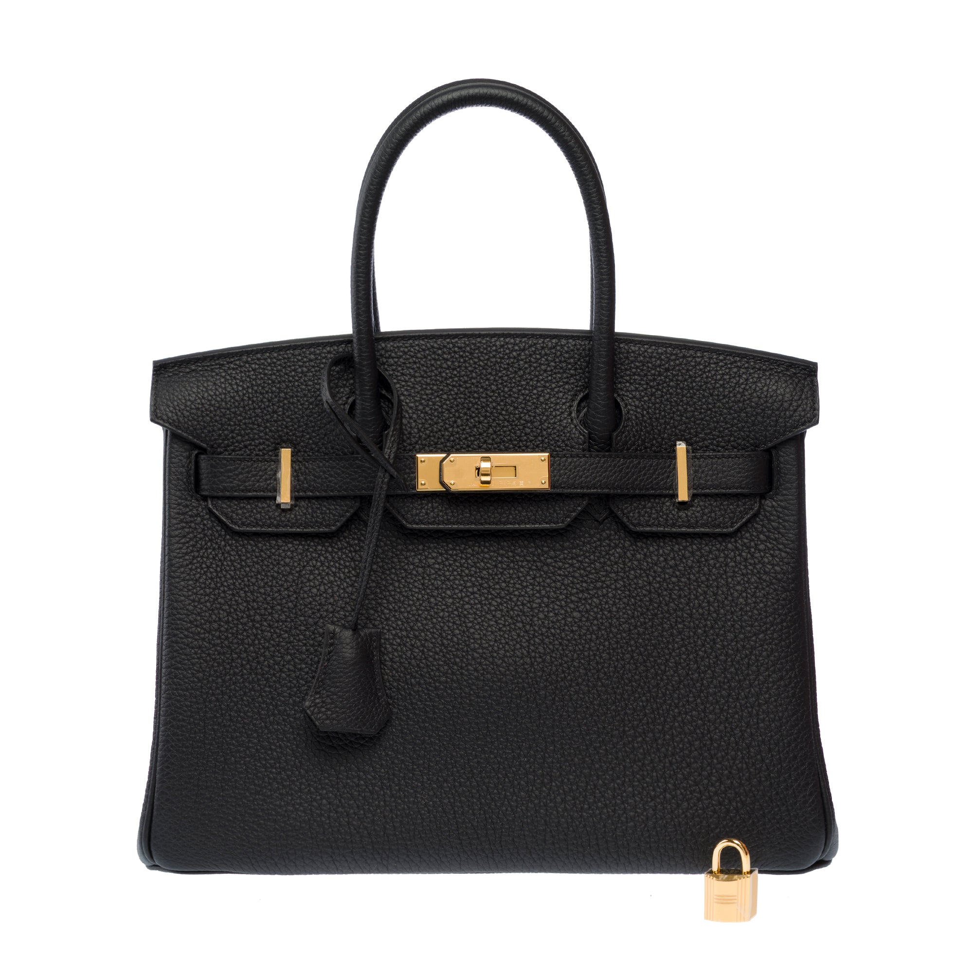 Sac HERMES Birkin 30 en Cuir Noir - 103652
