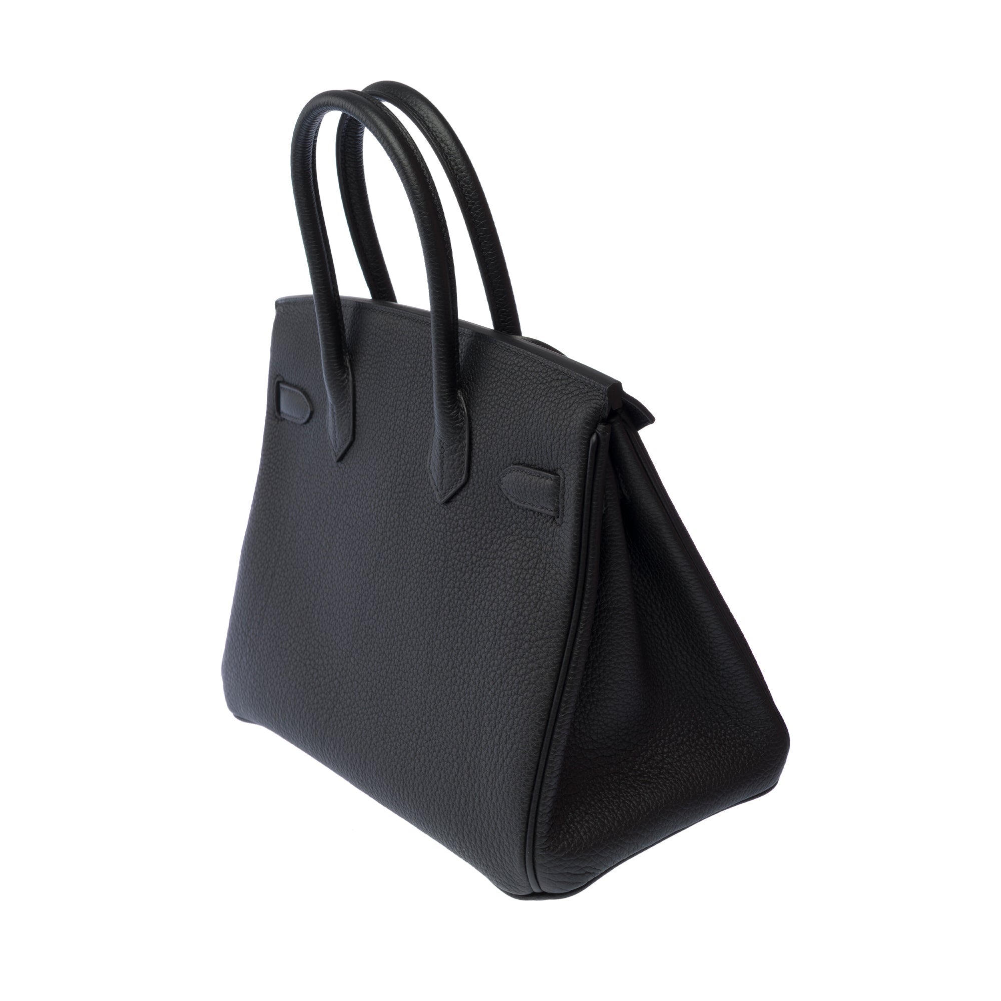 Sac HERMES Birkin 30 en Cuir Noir - 103652