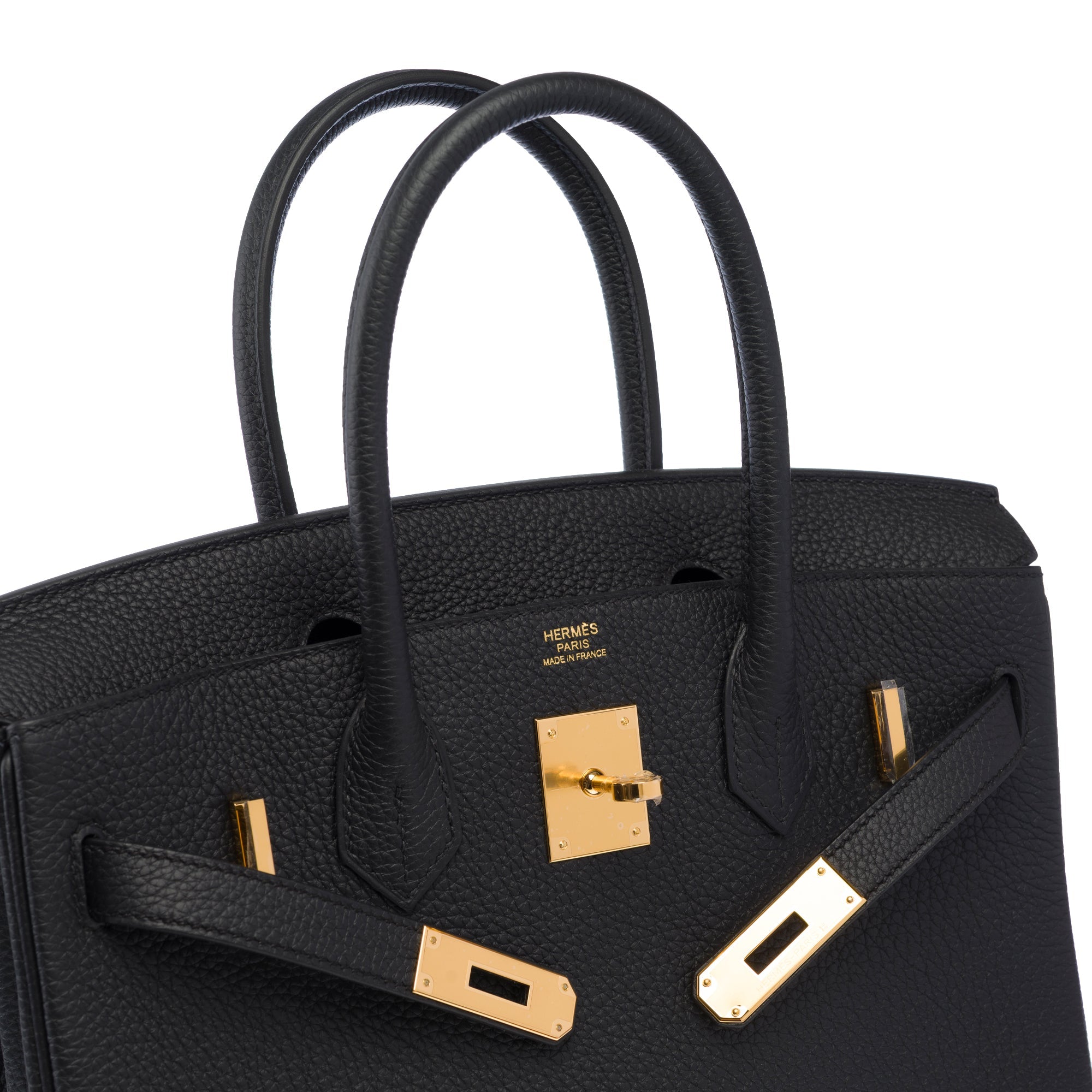 Sac HERMES Birkin 30 en Cuir Noir - 103652