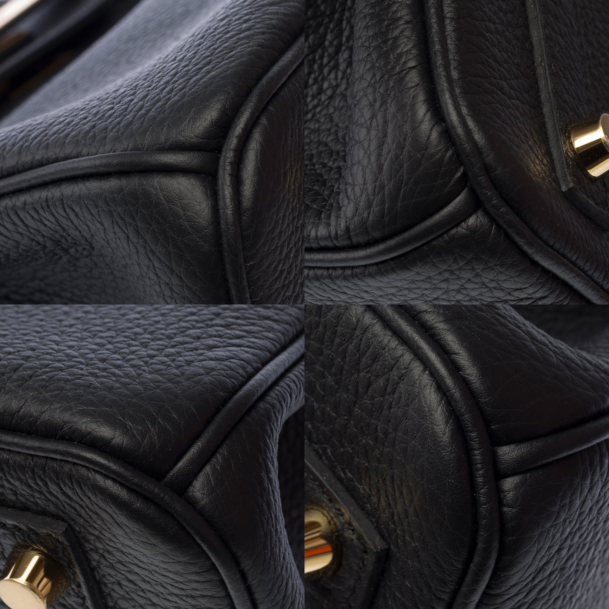 Sac HERMES Birkin 30 en Cuir Noir - 103652