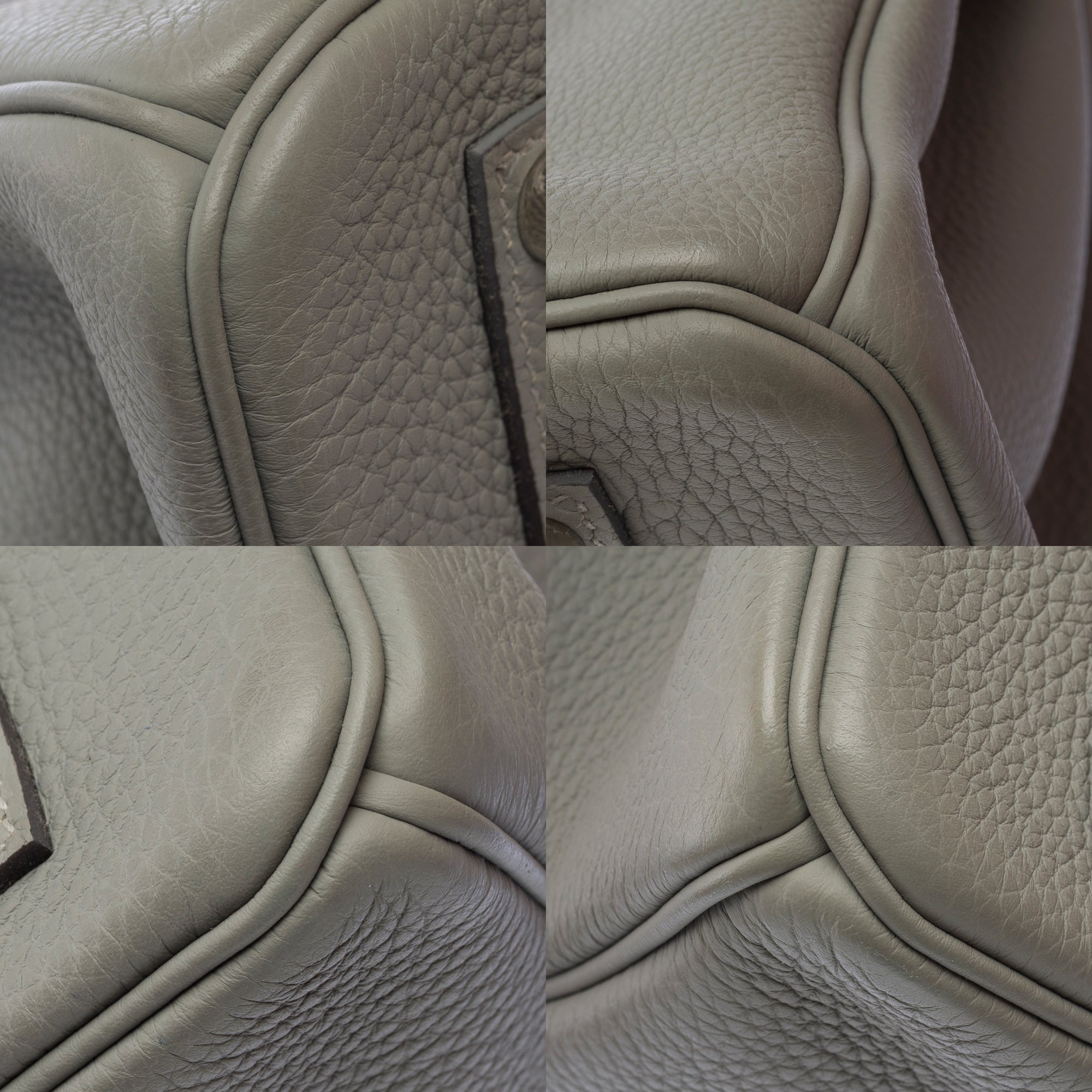 Sac HERMES Birkin 35 en Cuir Gris - 103656