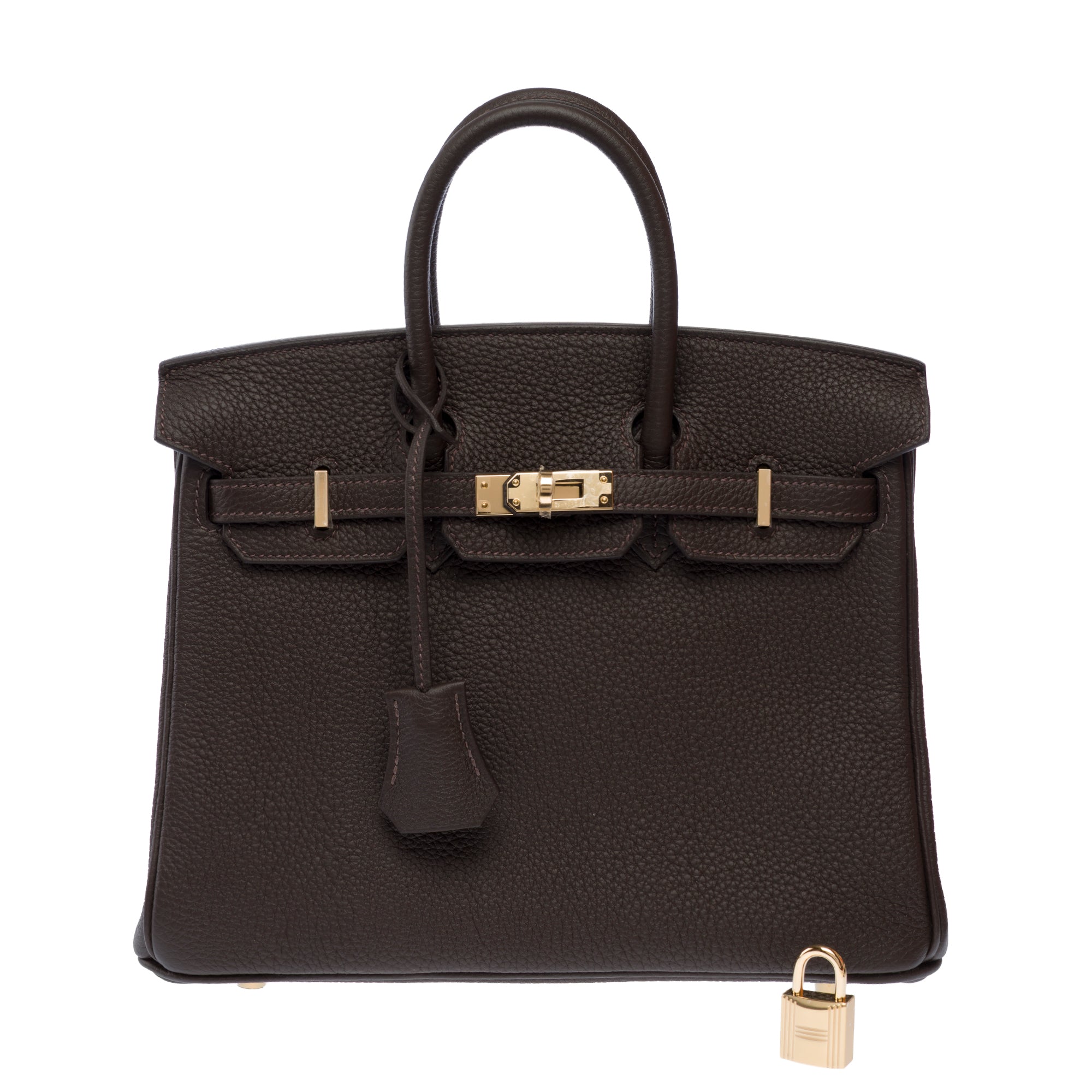 Sac HERMES Birkin 25 en Cuir Marron - 103601