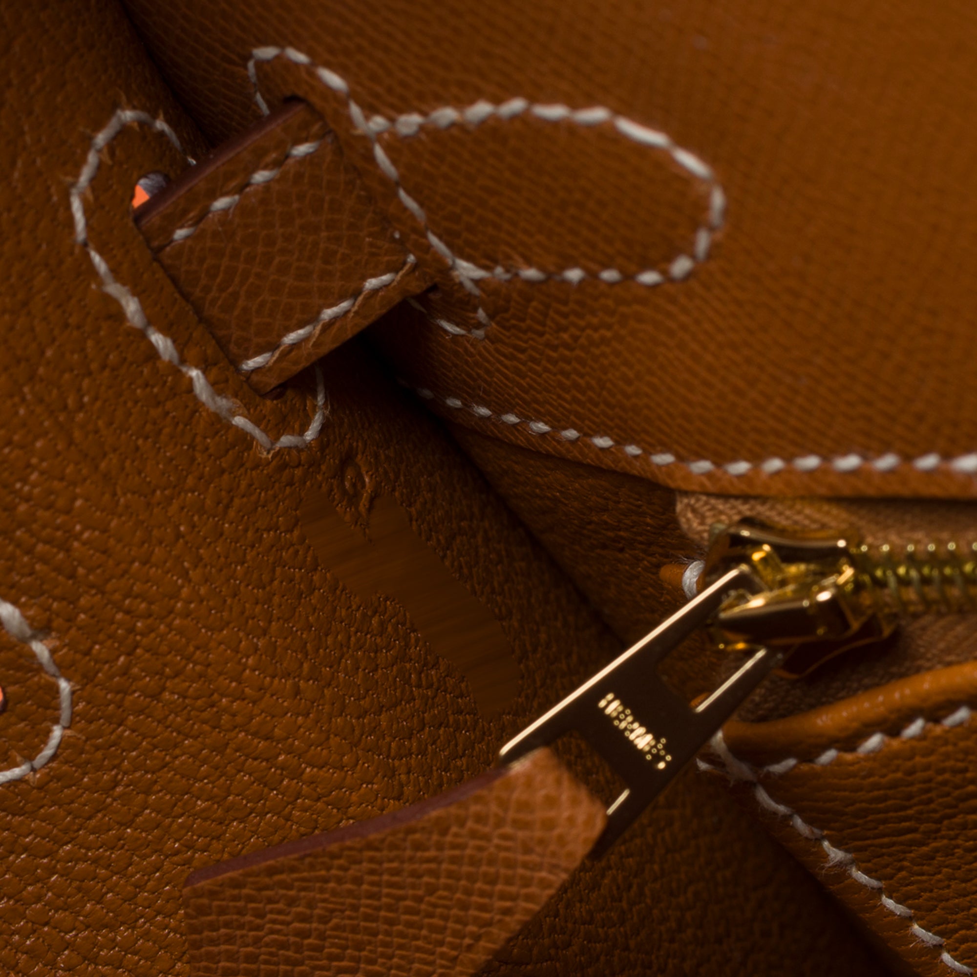 Sac HERMES Kelly 25 en Cuir Doré - 103653