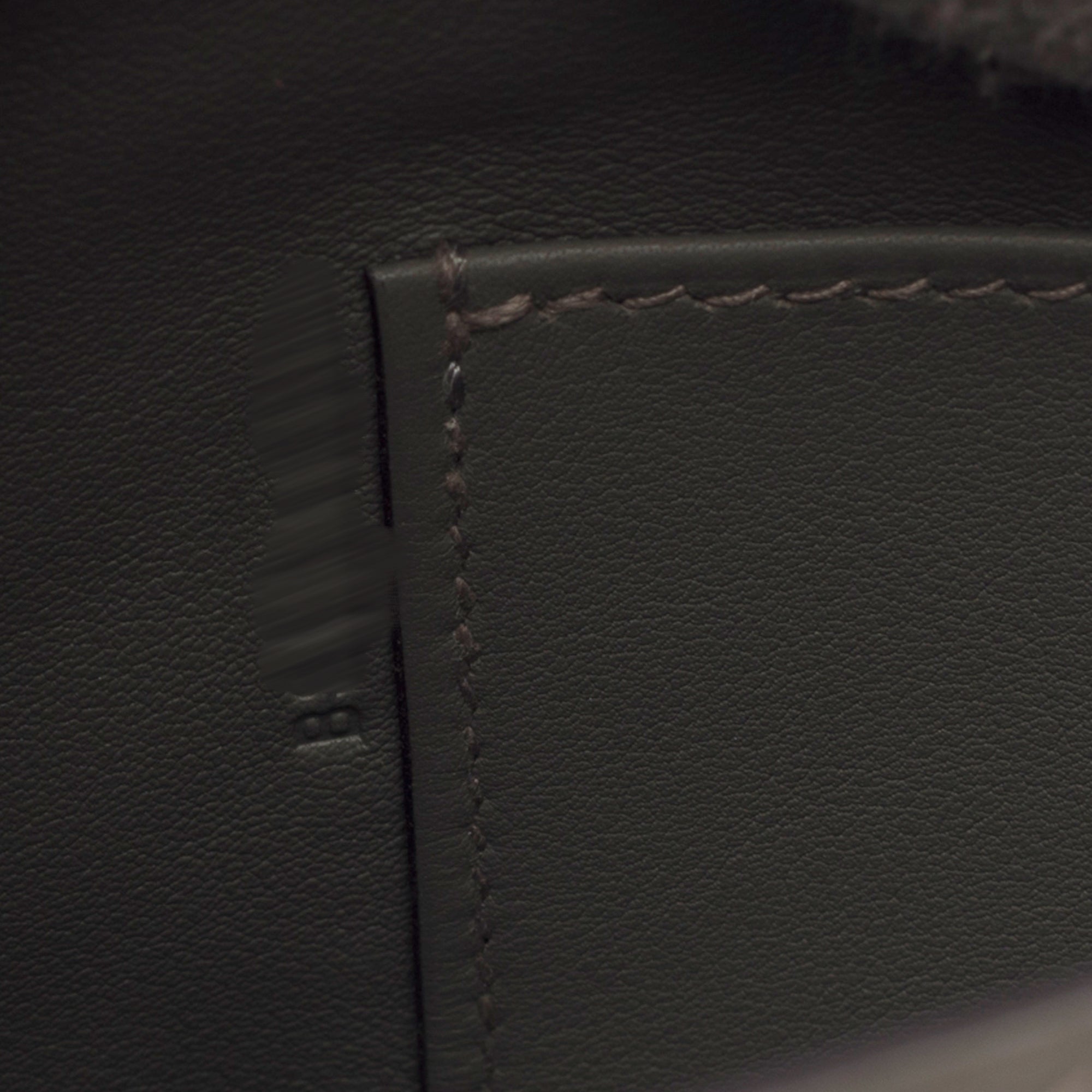 Sac HERMES Kelly Mini en Cuir Gris - 103655
