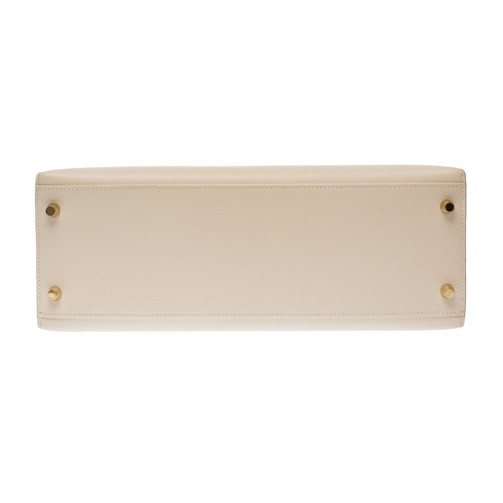 Sac HERMES Kelly 32 en Cuir Blanc - 103658