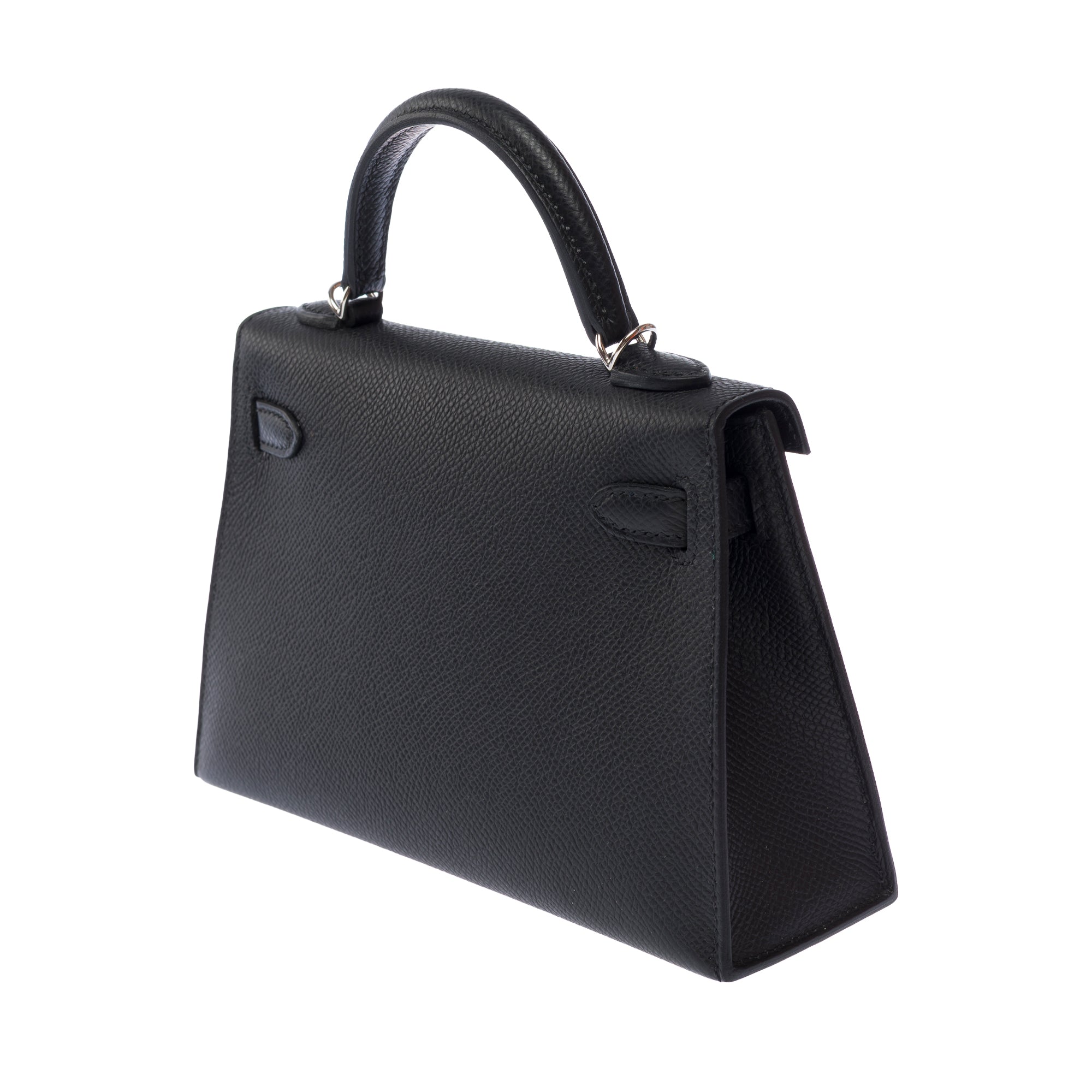 Sac HERMES Kelly Mini en Cuir Noir - 103660