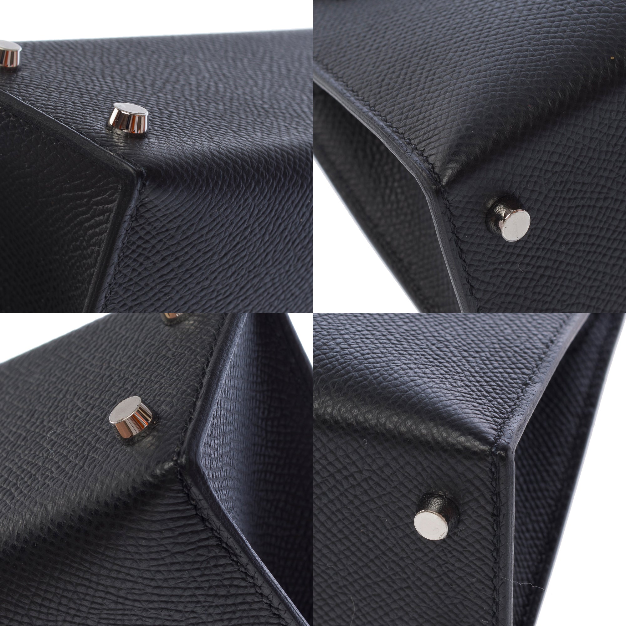 Sac HERMES Kelly Mini en Cuir Noir - 103660