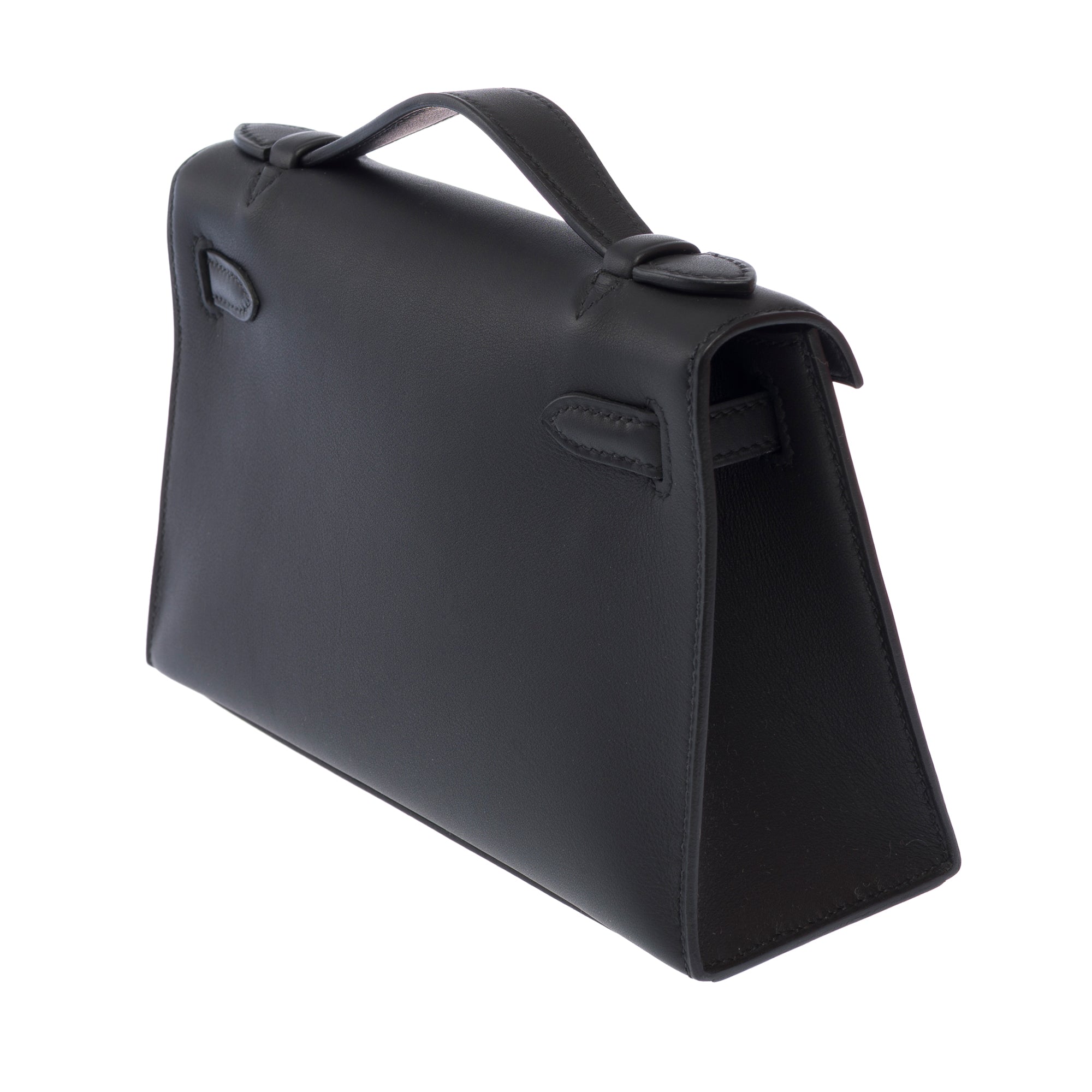Sac HERMES Kelly Mini en Cuir Noir - 103661