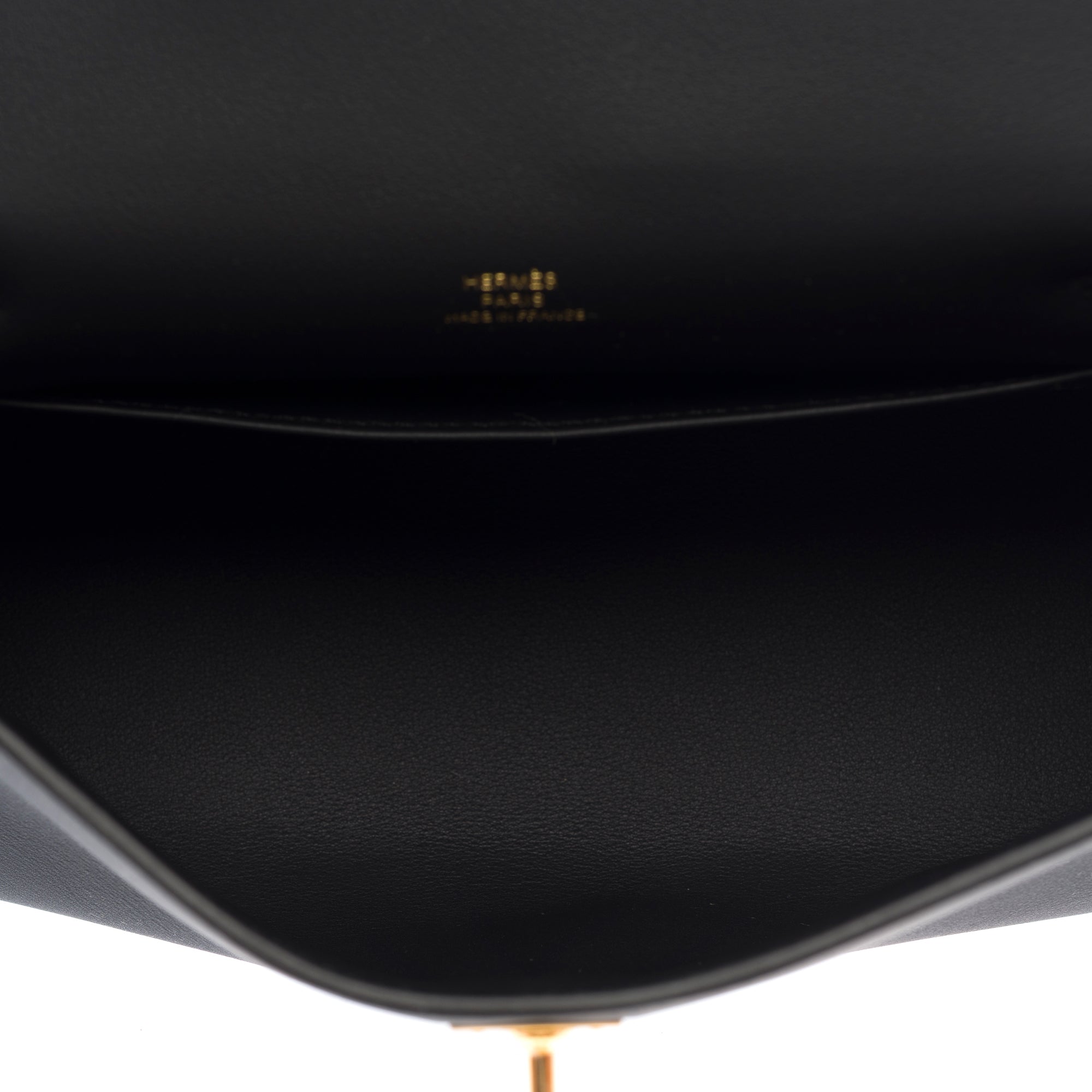 Sac HERMES Kelly Mini en Cuir Noir - 103661