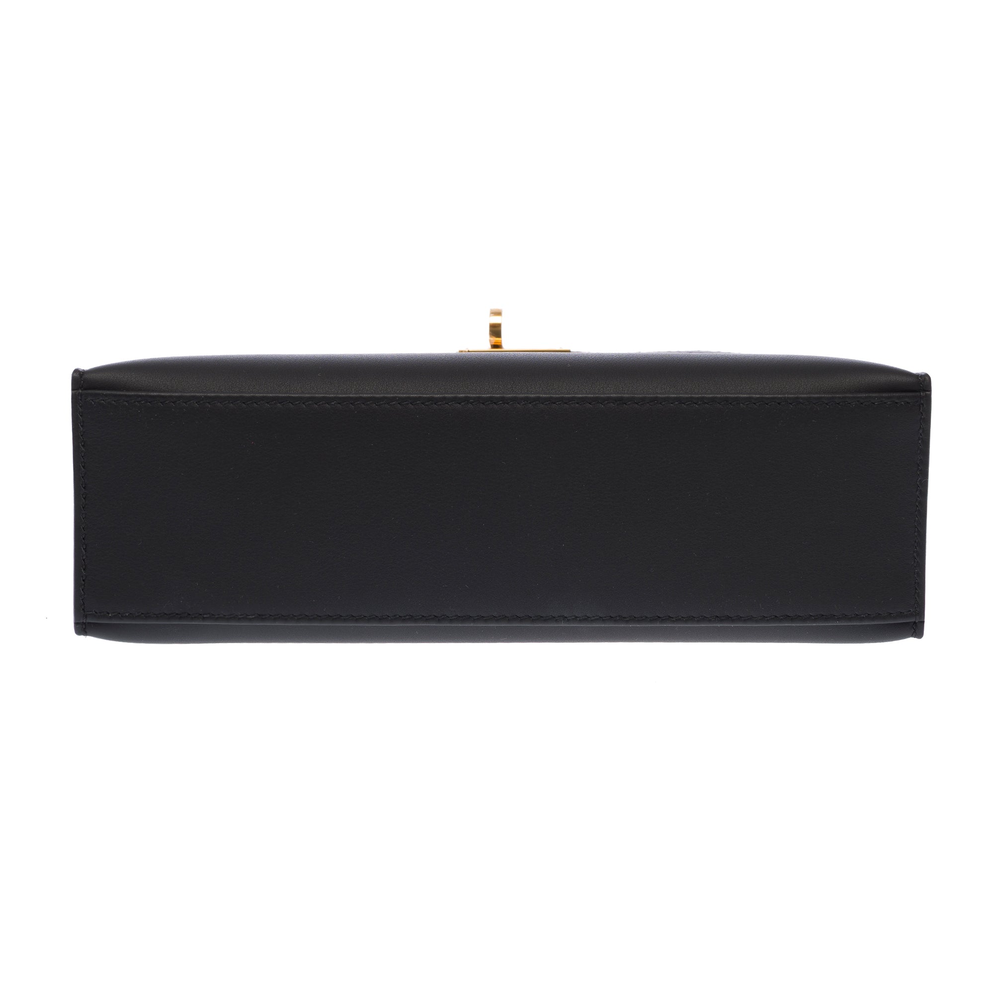 Sac HERMES Kelly Mini en Cuir Noir - 103661